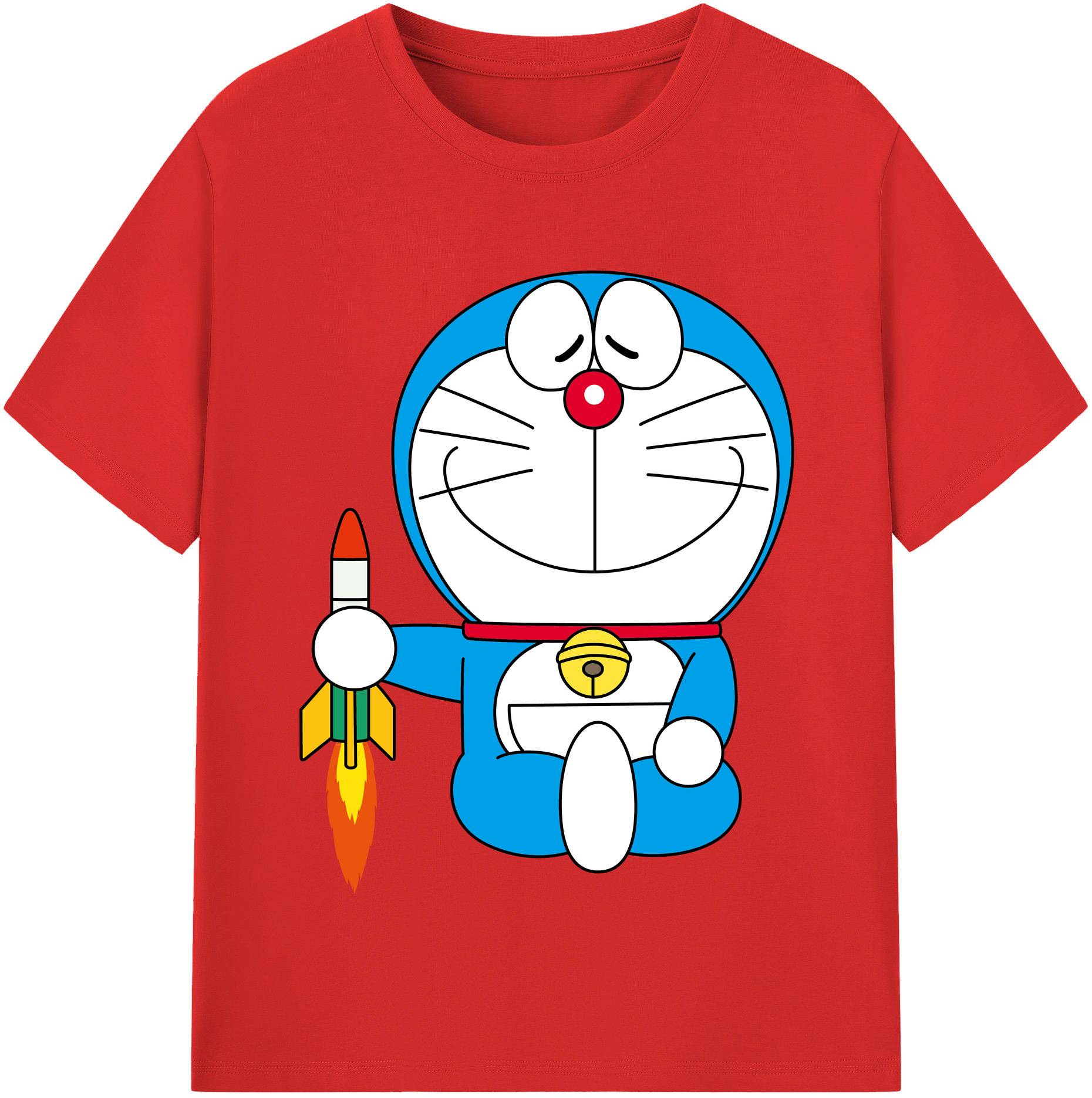 （画像用） ドラえもん Doraemon 綿100％半袖Tシャツ（フロントプリント）