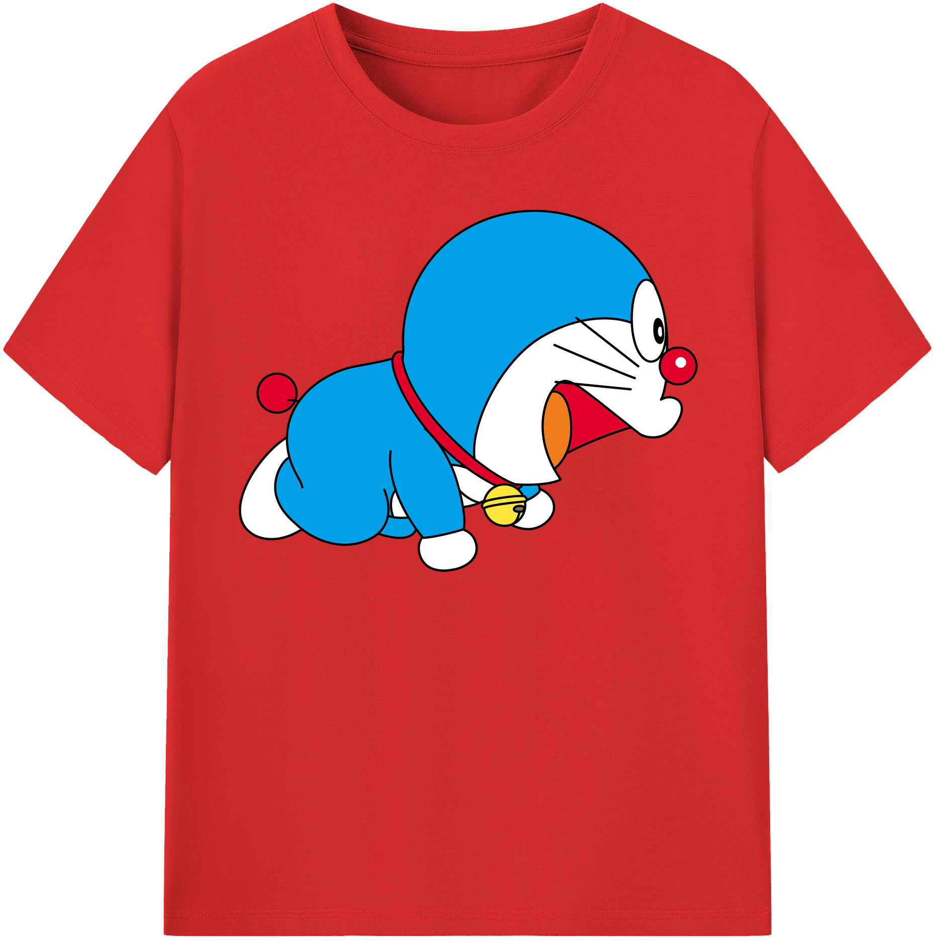 （画像用） ドラえもん Doraemon 綿100％半袖Tシャツ（フロントプリント）