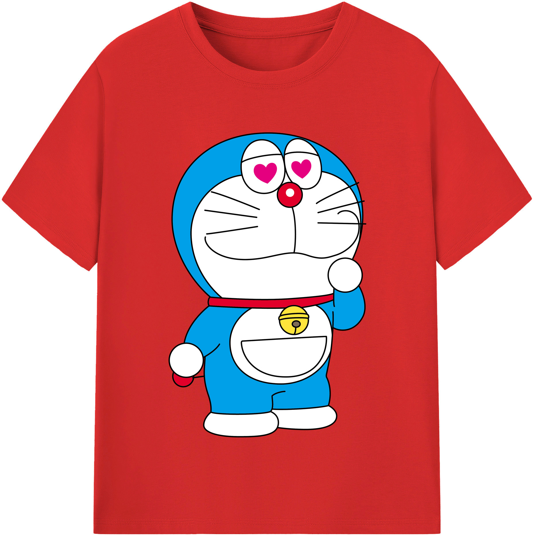 （画像用） ドラえもん Doraemon 綿100％半袖Tシャツ（フロントプリント）