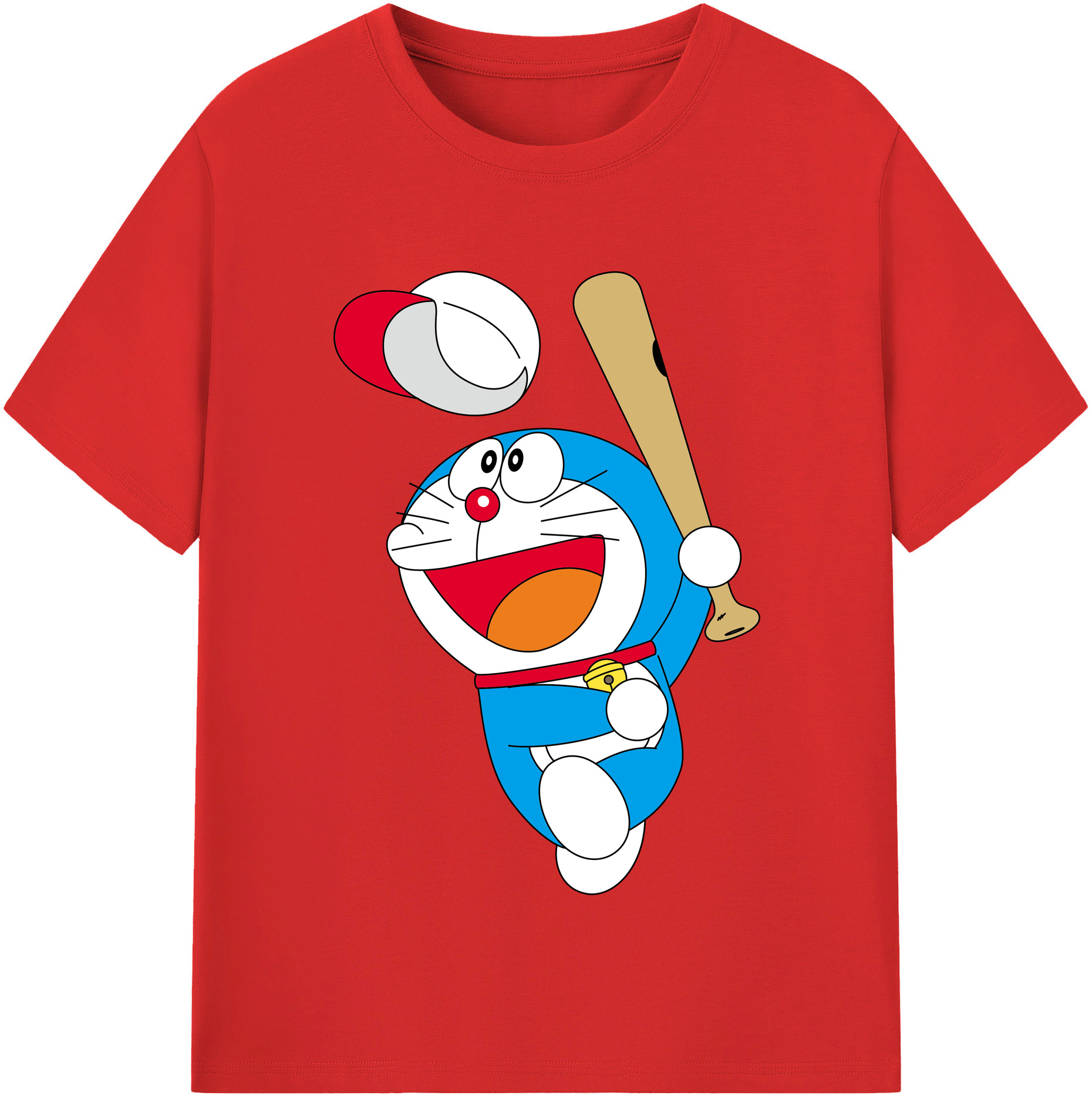 （画像用） ドラえもん Doraemon 綿100％半袖Tシャツ（フロントプリント）
