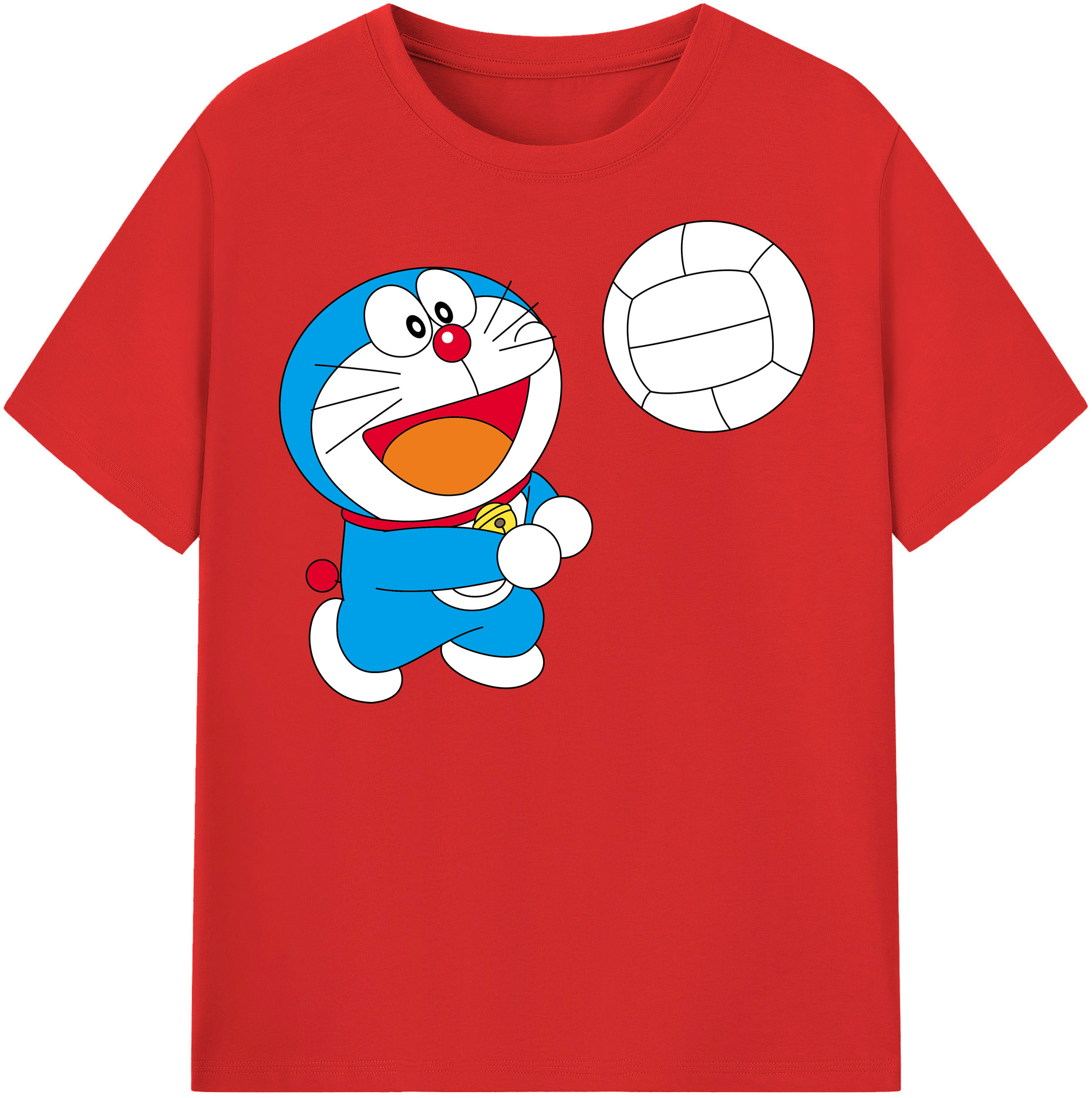 （画像用） ドラえもん Doraemon 綿100％半袖Tシャツ（フロントプリント）