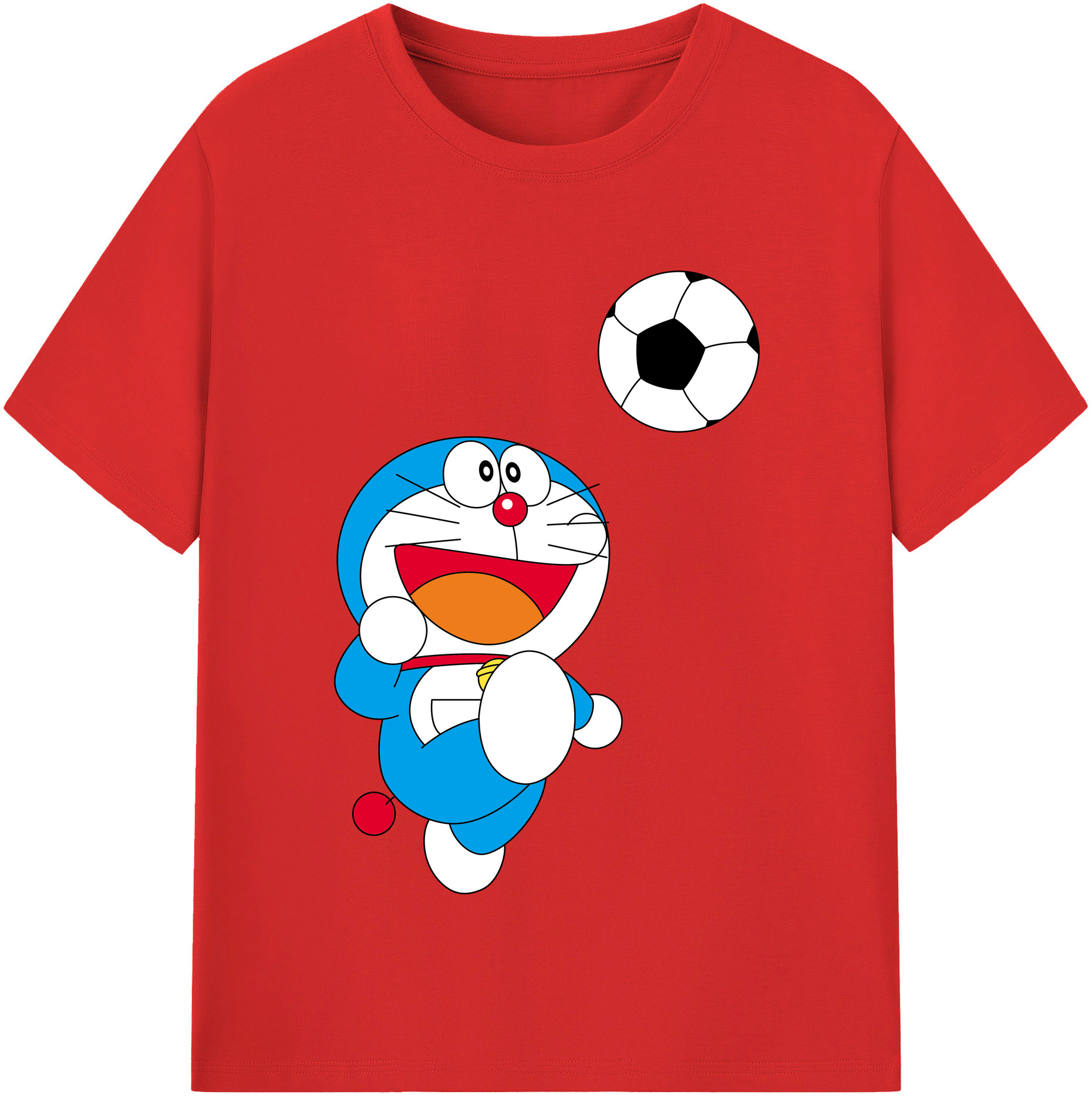 （画像用） ドラえもん Doraemon 綿100％半袖Tシャツ（フロントプリント）