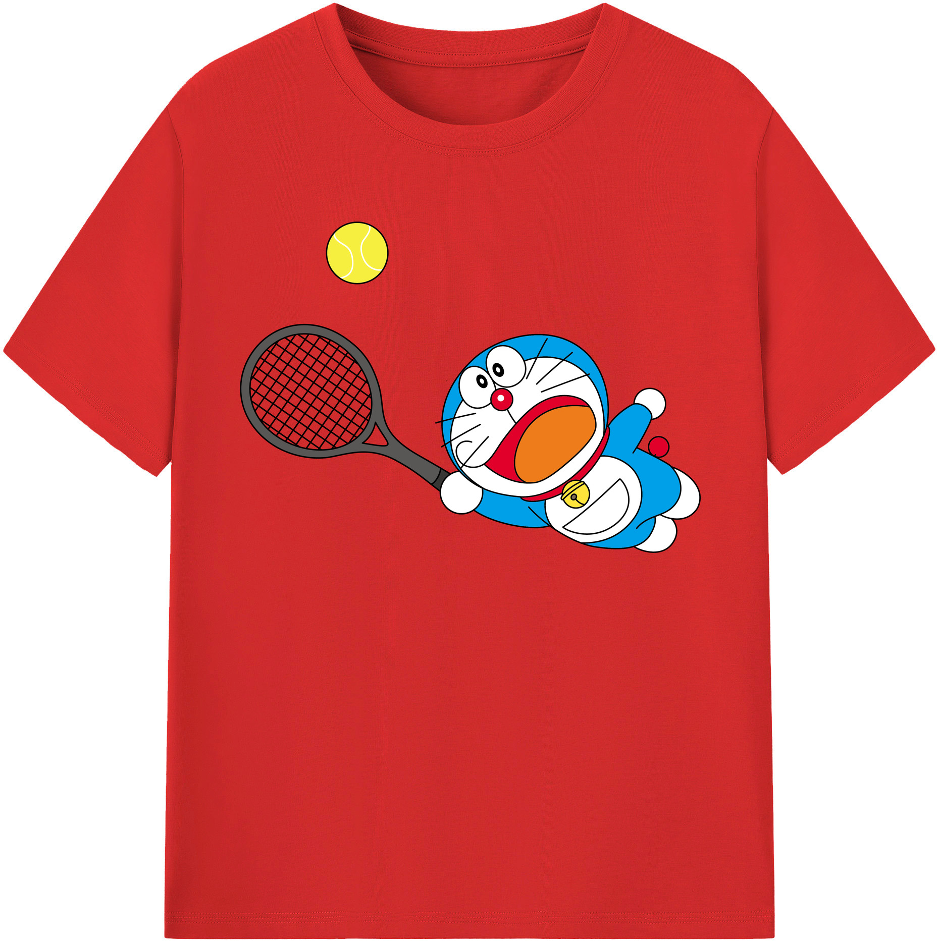 （画像用） ドラえもん Doraemon 綿100％半袖Tシャツ（フロントプリント）