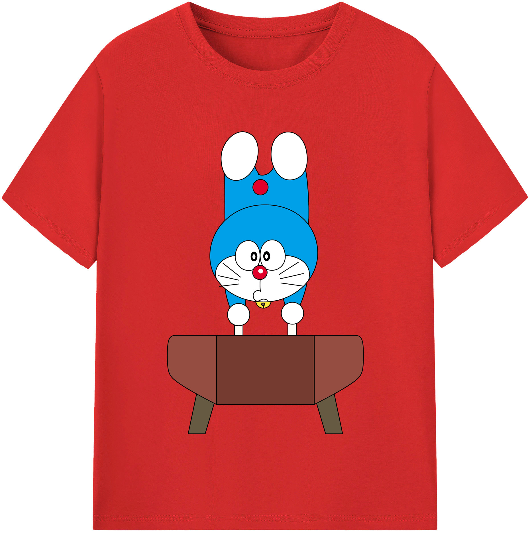 （画像用） ドラえもん Doraemon 綿100％半袖Tシャツ（フロントプリント）