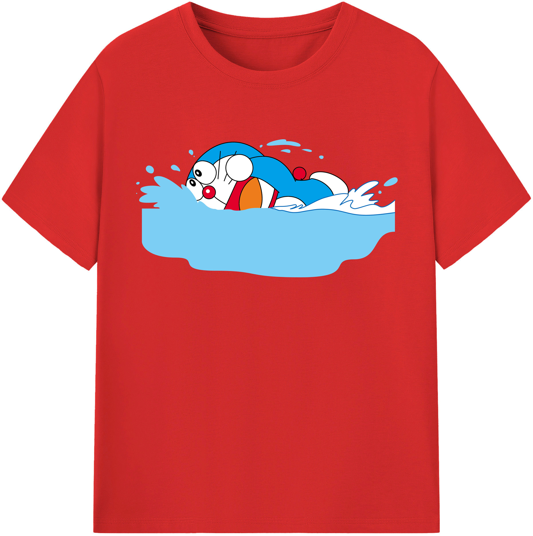 （画像用） ドラえもん Doraemon 綿100％半袖Tシャツ（フロントプリント）