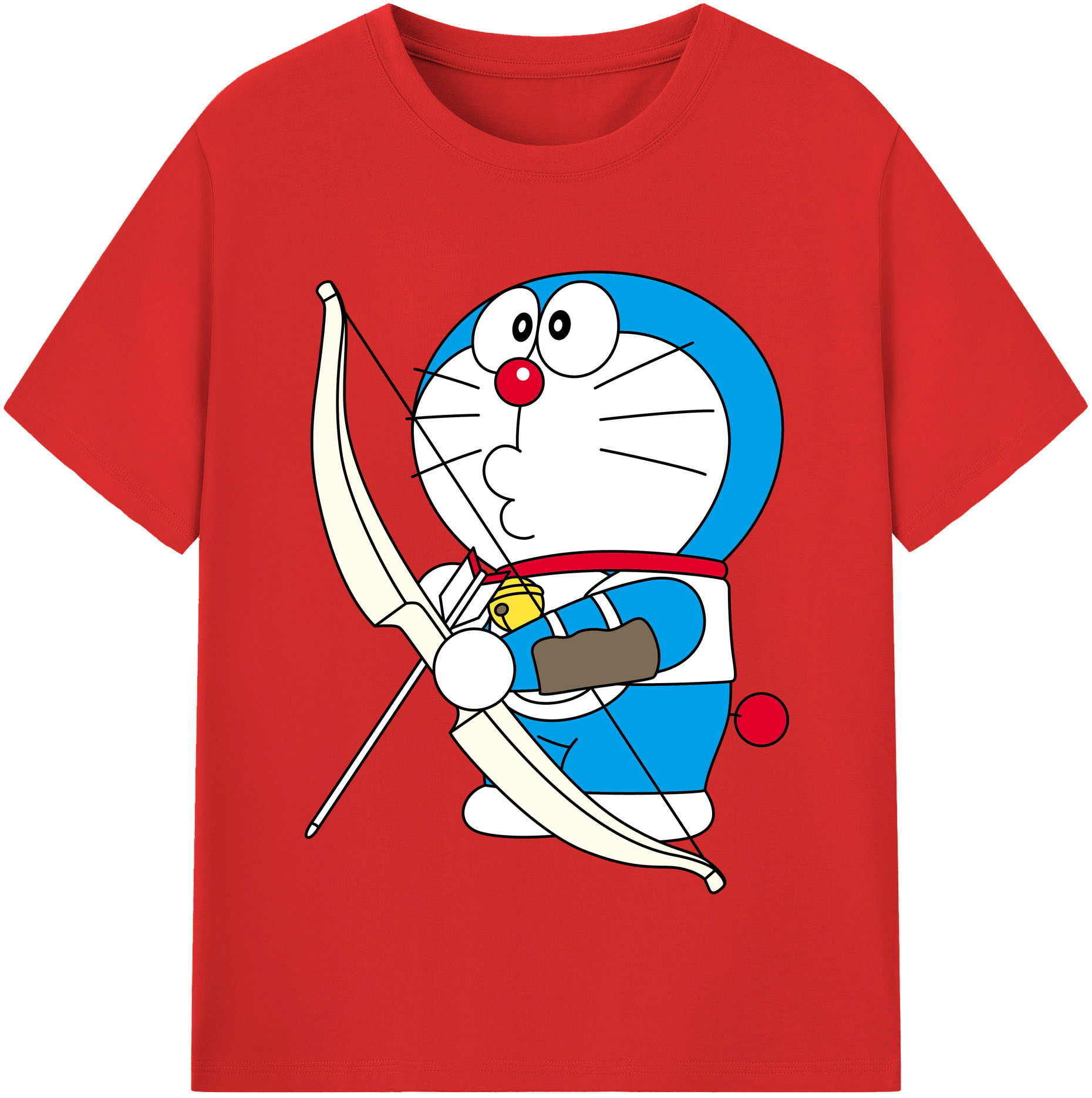 （画像用） ドラえもん Doraemon 綿100％半袖Tシャツ（フロントプリント）