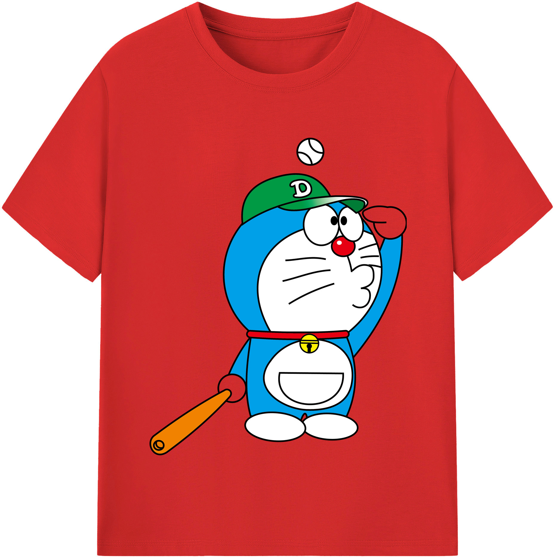 （画像用） ドラえもん Doraemon 綿100％半袖Tシャツ（フロントプリント）