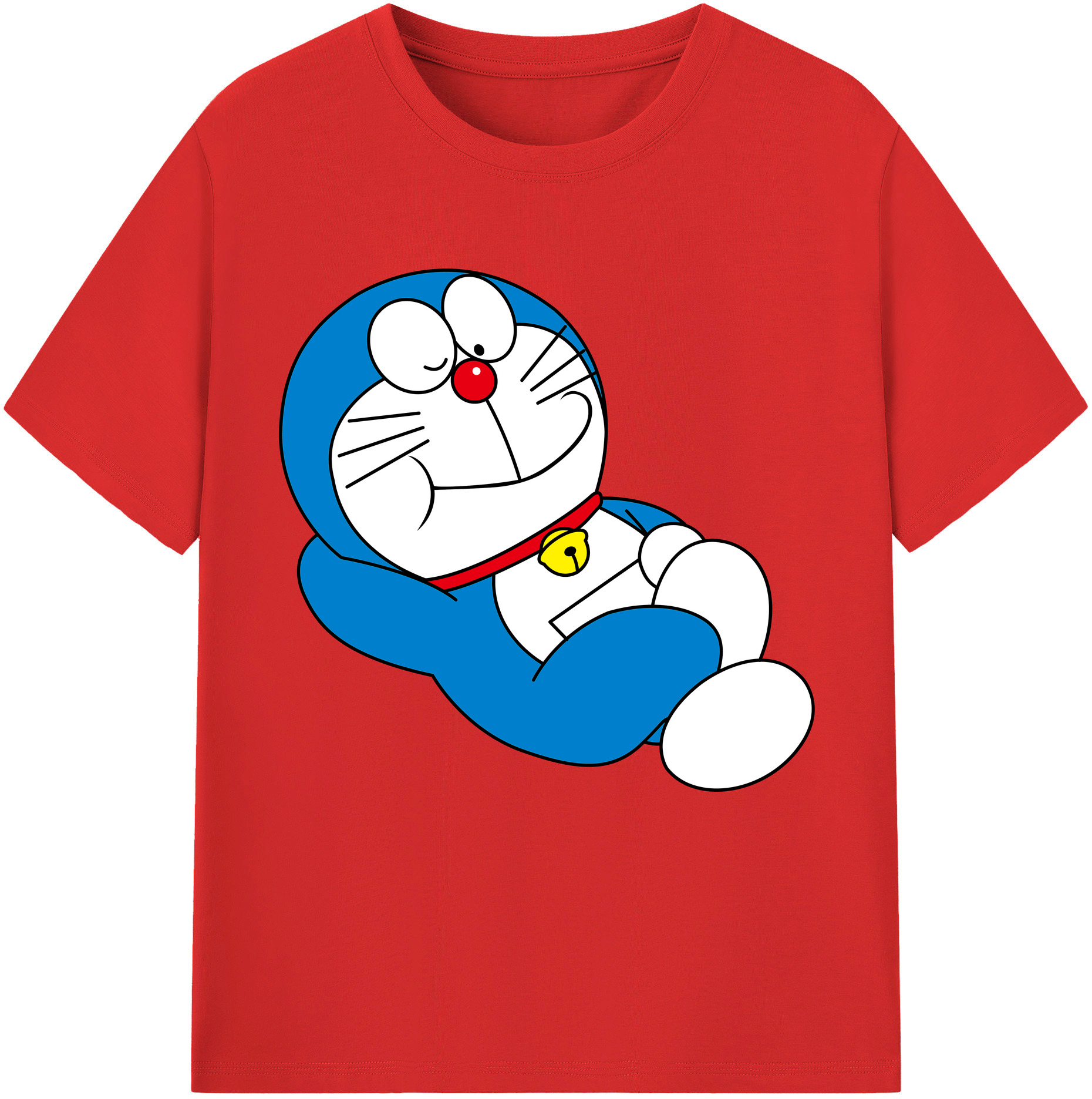 （画像用） ドラえもん Doraemon 綿100％半袖Tシャツ（フロントプリント）
