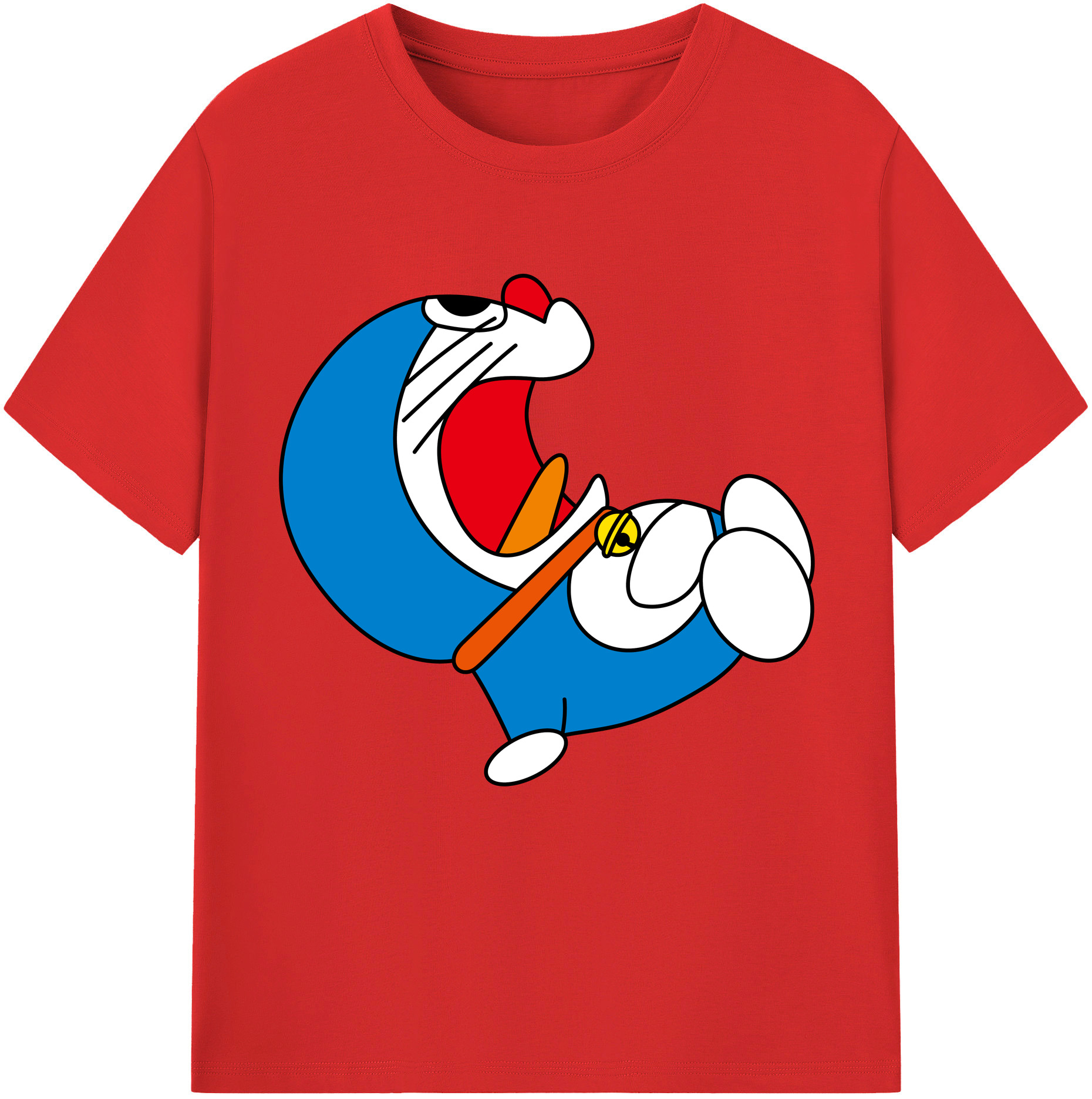（画像用） ドラえもん Doraemon 綿100％半袖Tシャツ（フロントプリント）
