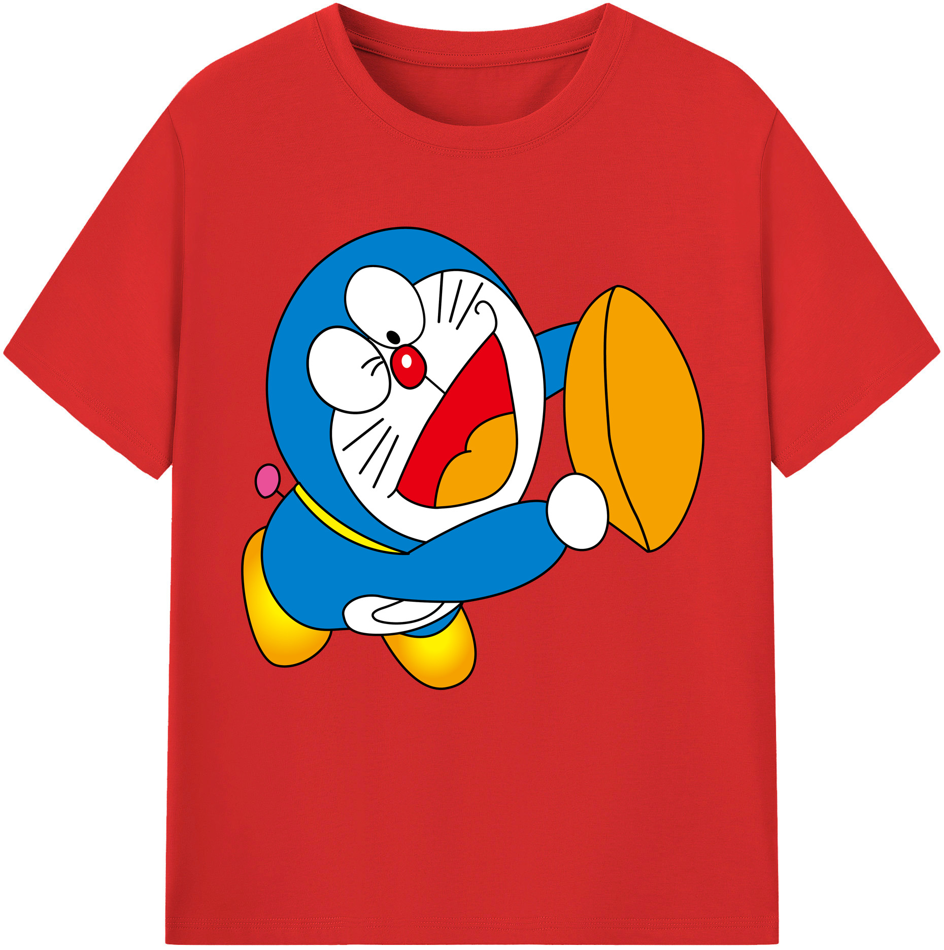 （画像用） ドラえもん Doraemon 綿100％半袖Tシャツ（フロントプリント）