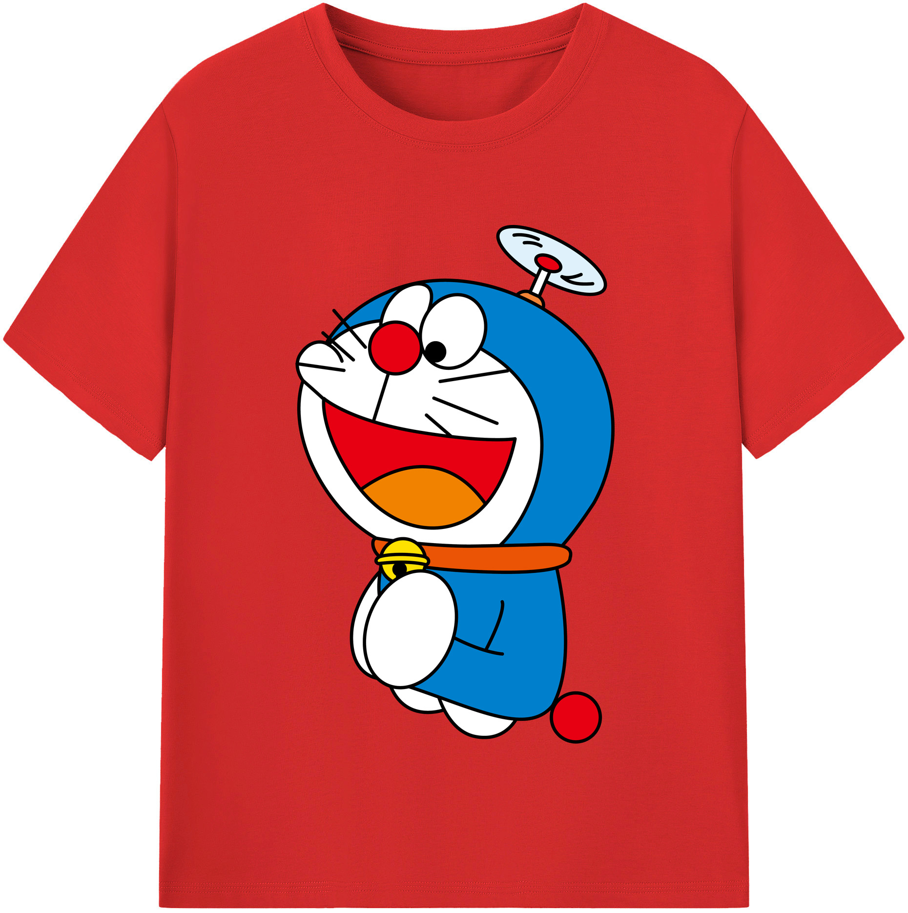 （画像用） ドラえもん Doraemon 綿100％半袖Tシャツ（フロントプリント）