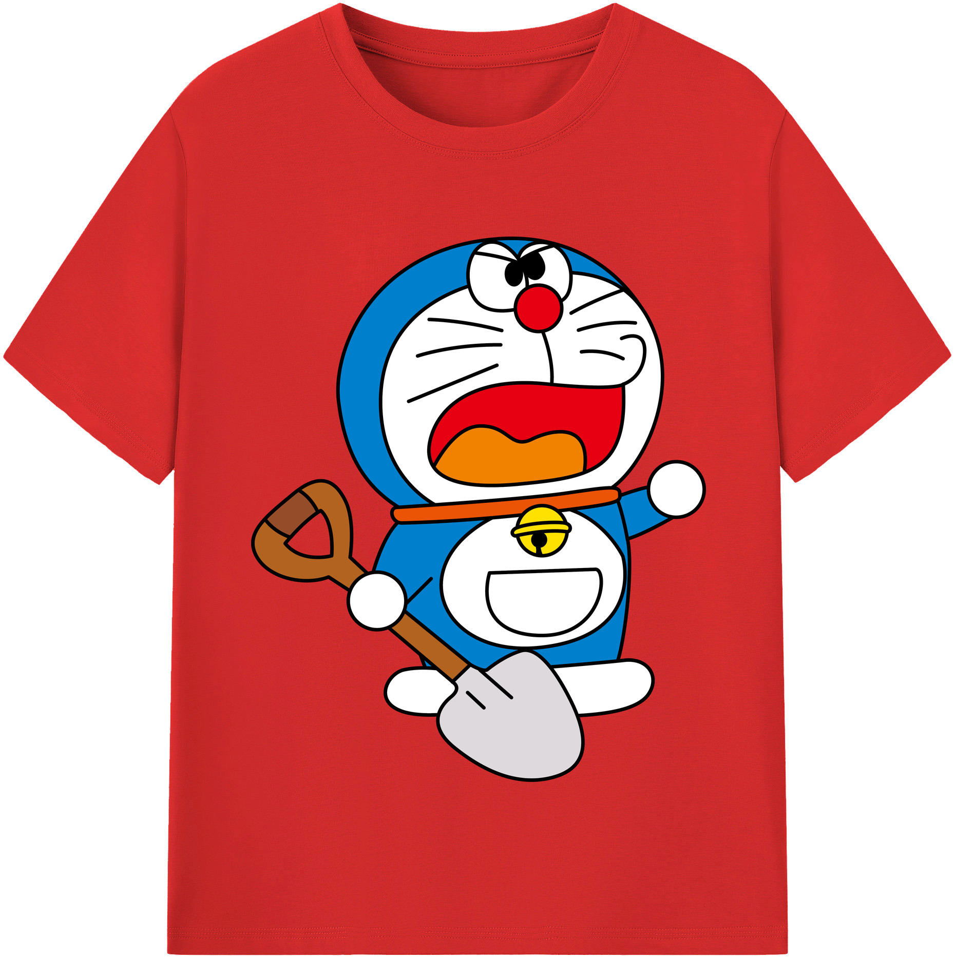 （画像用） ドラえもん Doraemon 綿100％半袖Tシャツ（フロントプリント）
