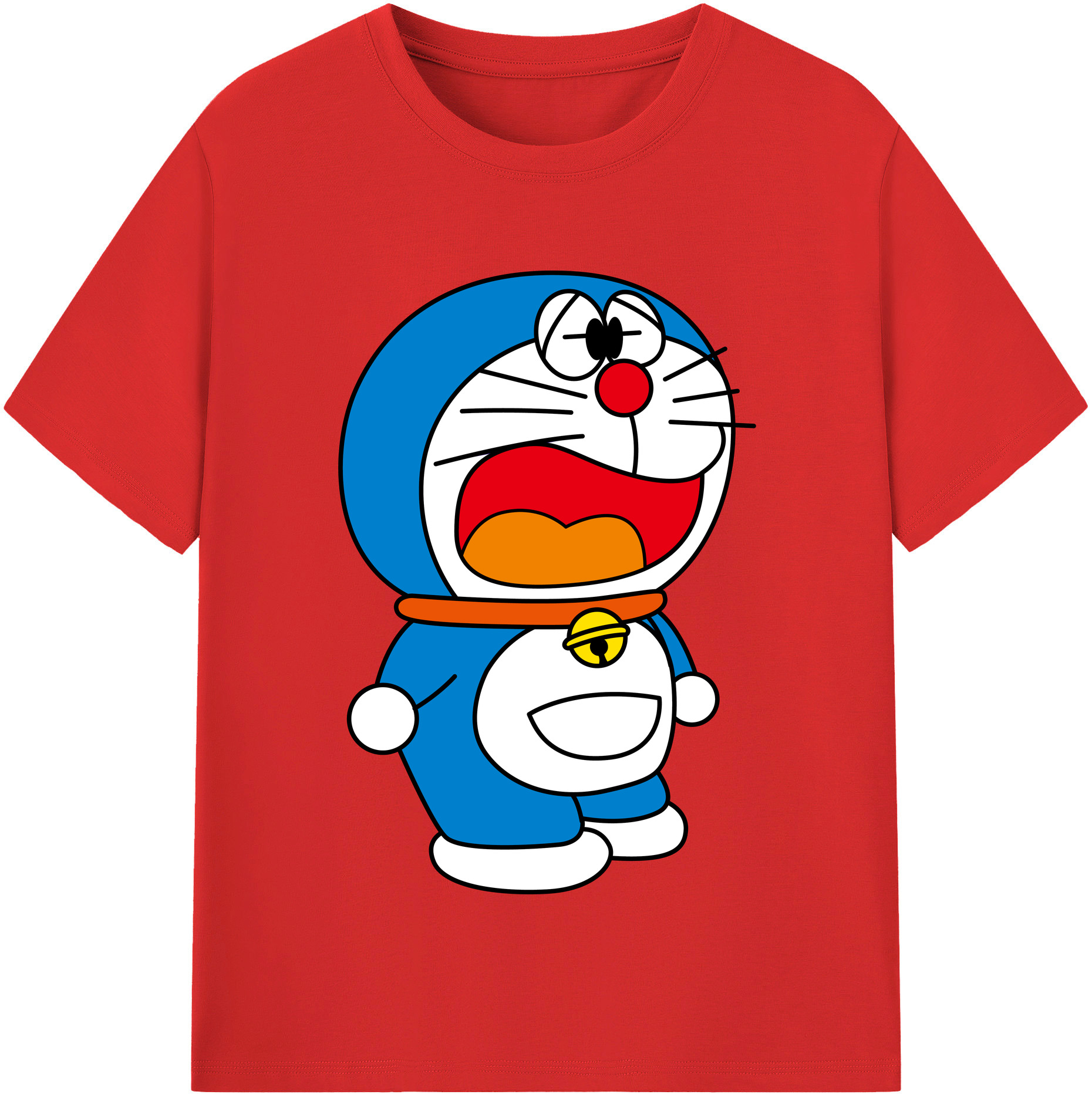 （画像用） ドラえもん Doraemon 綿100％半袖Tシャツ（フロントプリント）
