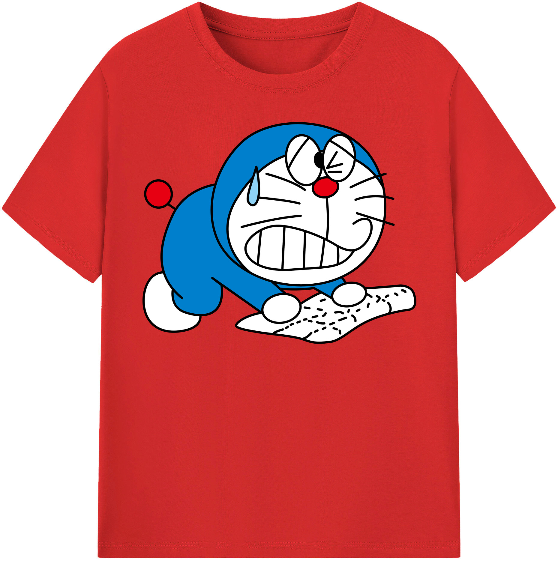 （画像用） ドラえもん Doraemon 綿100％半袖Tシャツ（フロントプリント）