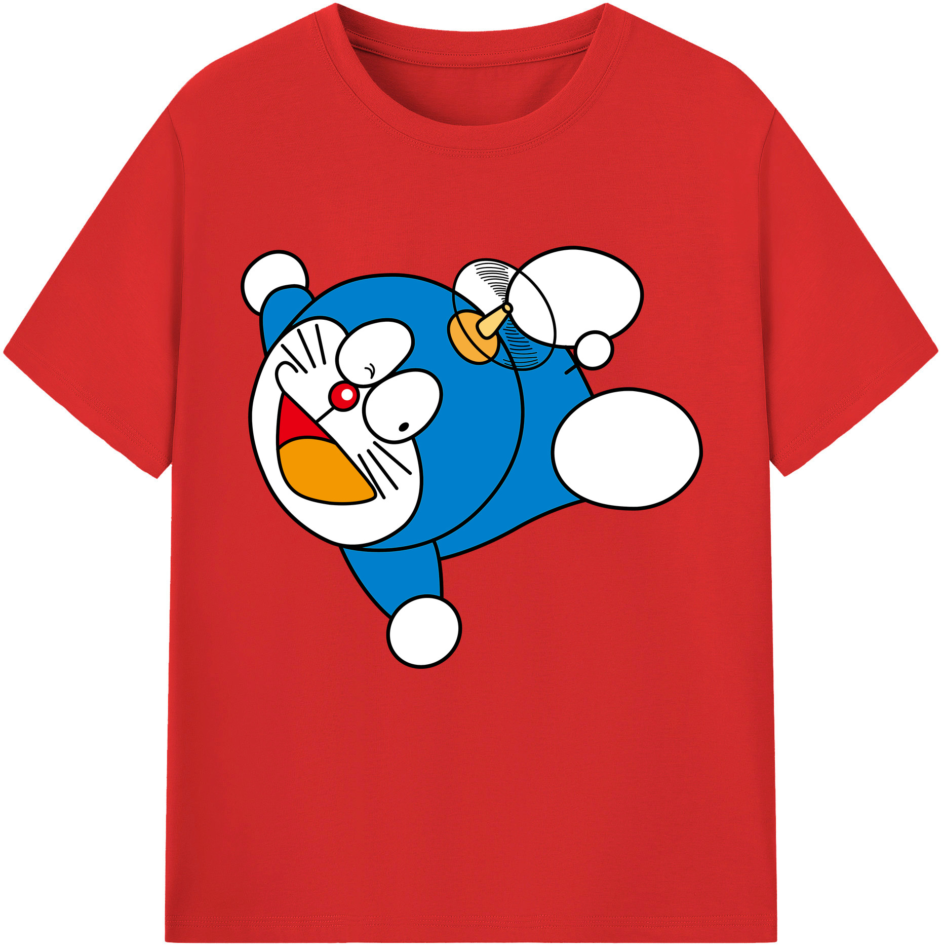 （画像用） ドラえもん Doraemon 綿100％半袖Tシャツ（フロントプリント）
