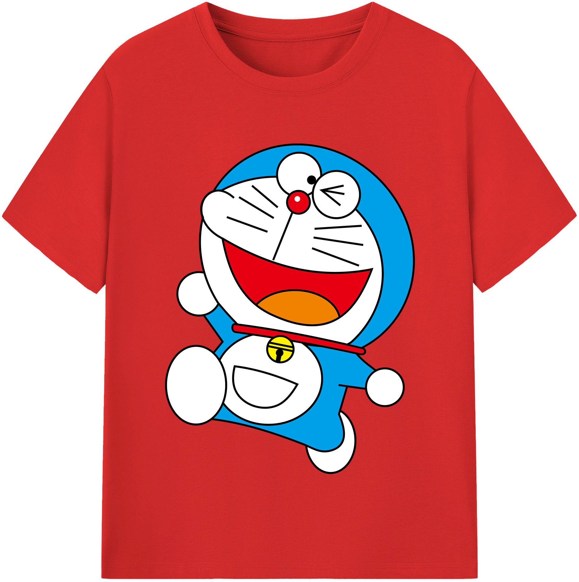 （画像用） ドラえもん Doraemon 綿100％半袖Tシャツ（フロントプリント）