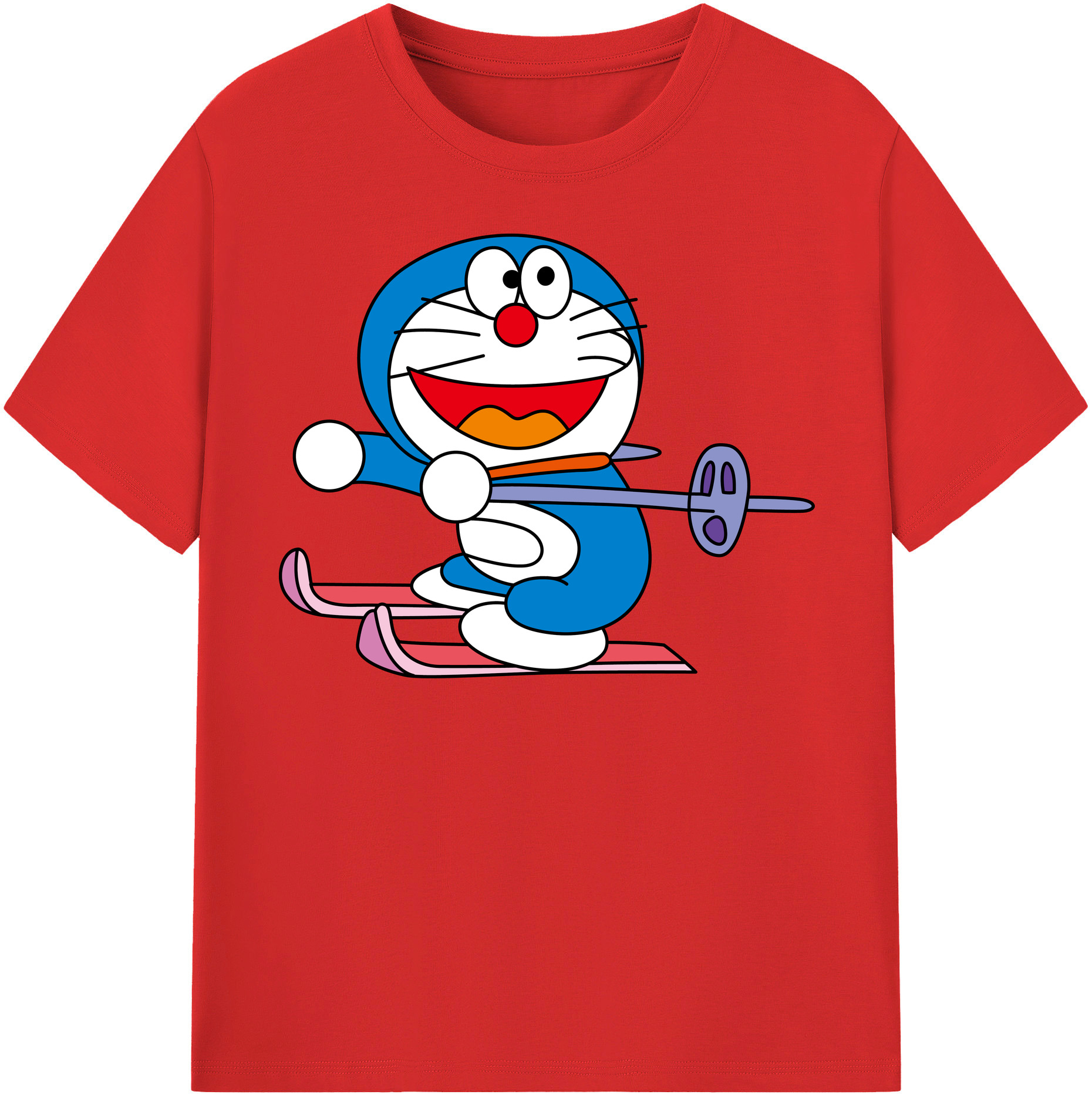 （画像用） ドラえもん Doraemon 綿100％半袖Tシャツ（フロントプリント）