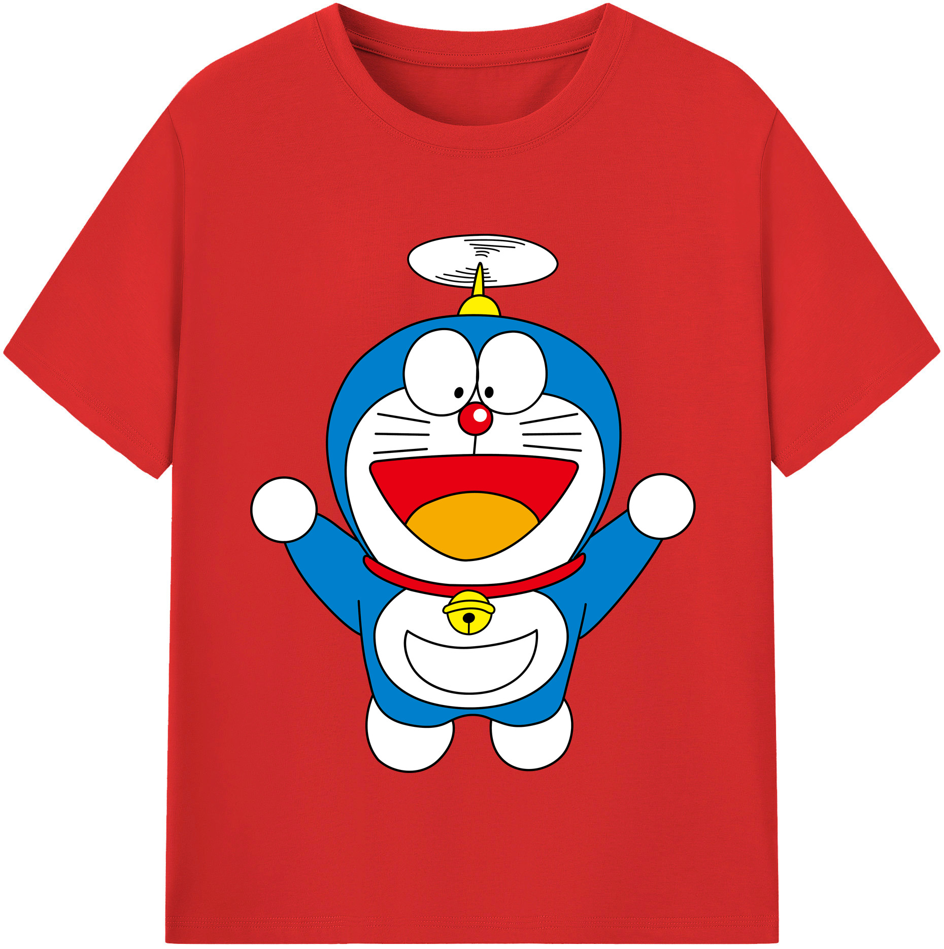 （画像用） ドラえもん Doraemon 綿100％半袖Tシャツ（フロントプリント）