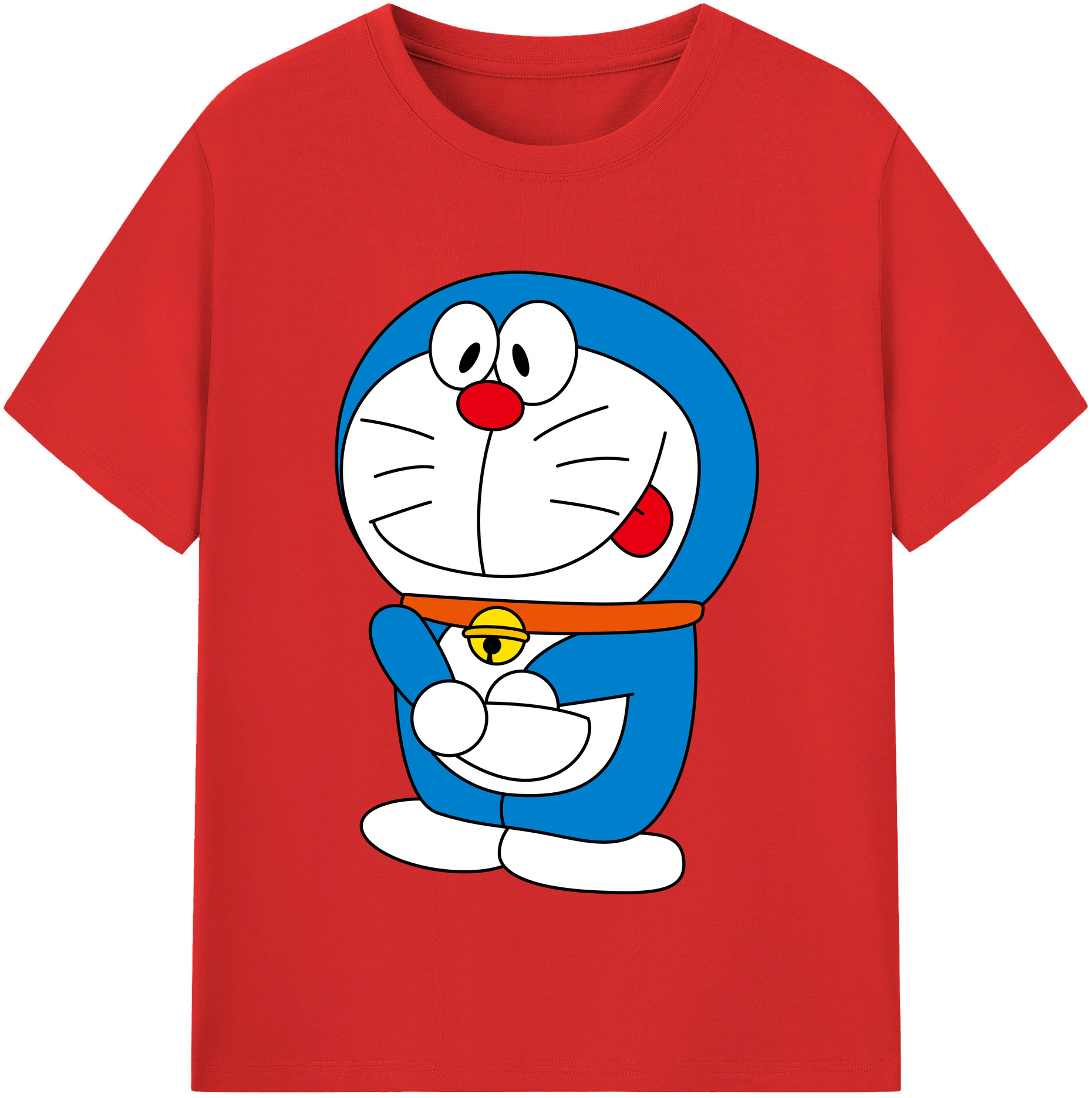 （画像用） ドラえもん Doraemon 綿100％半袖Tシャツ（フロントプリント）