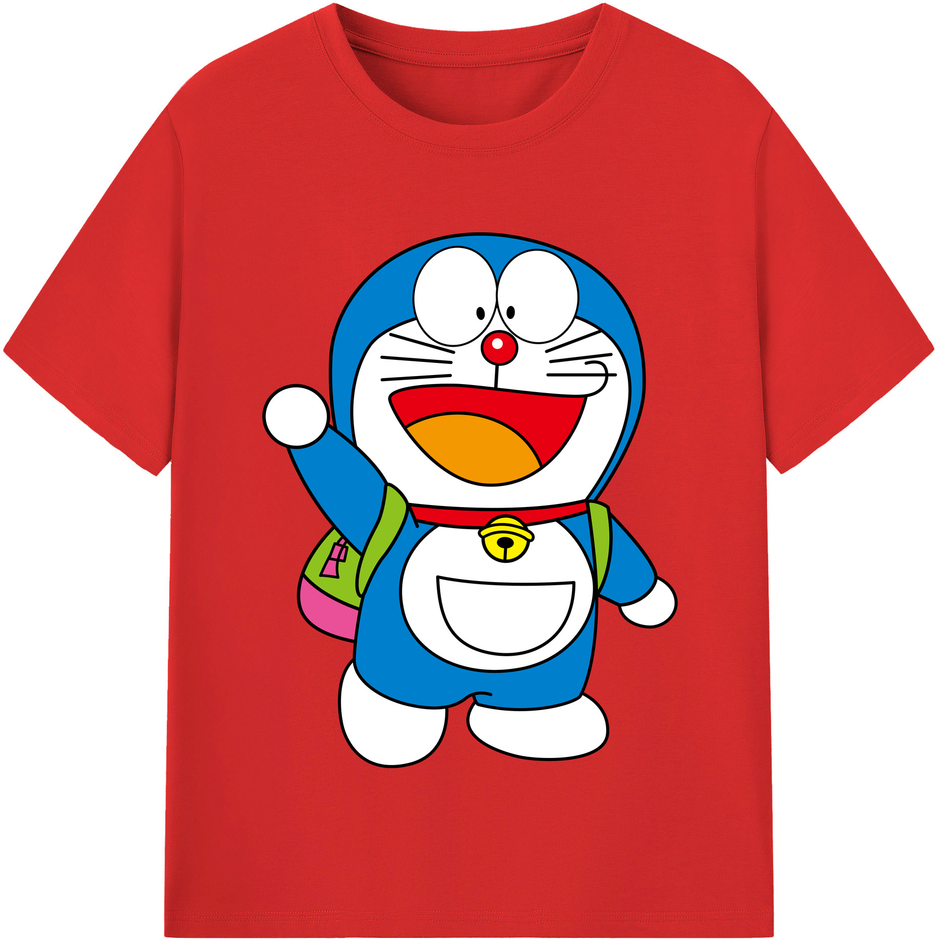 （画像用） ドラえもん Doraemon 綿100％半袖Tシャツ（フロントプリント）