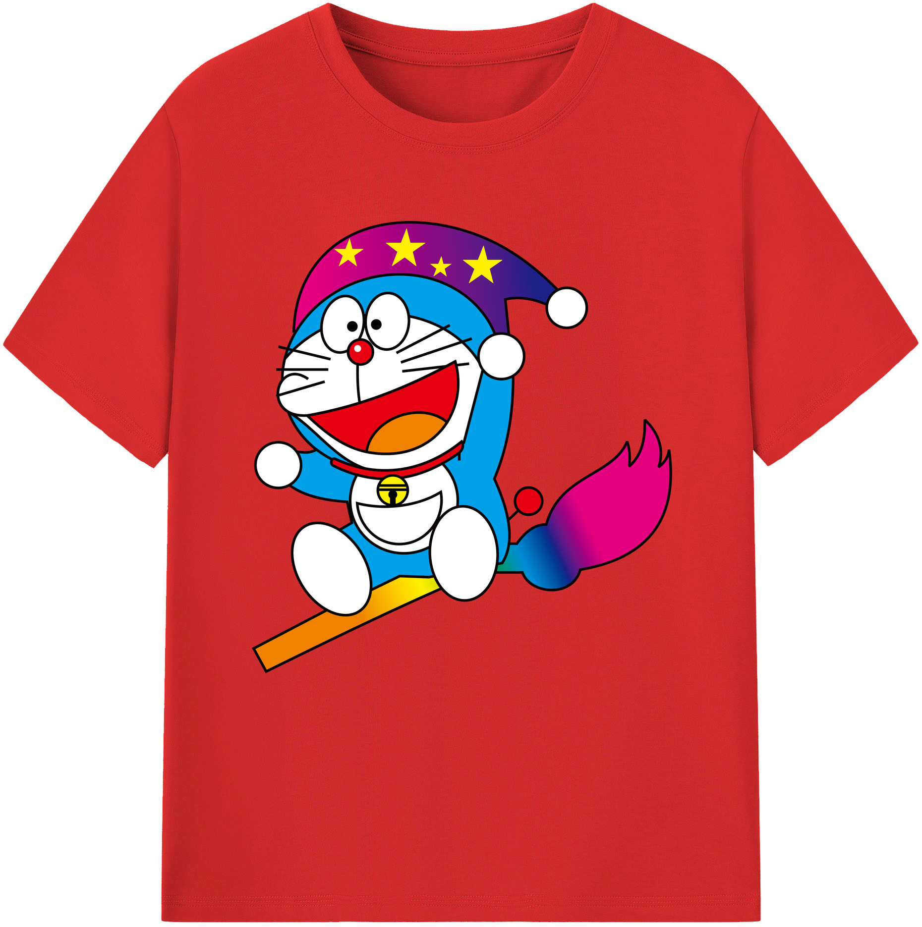 （画像用） ドラえもん Doraemon 綿100％半袖Tシャツ（フロントプリント）