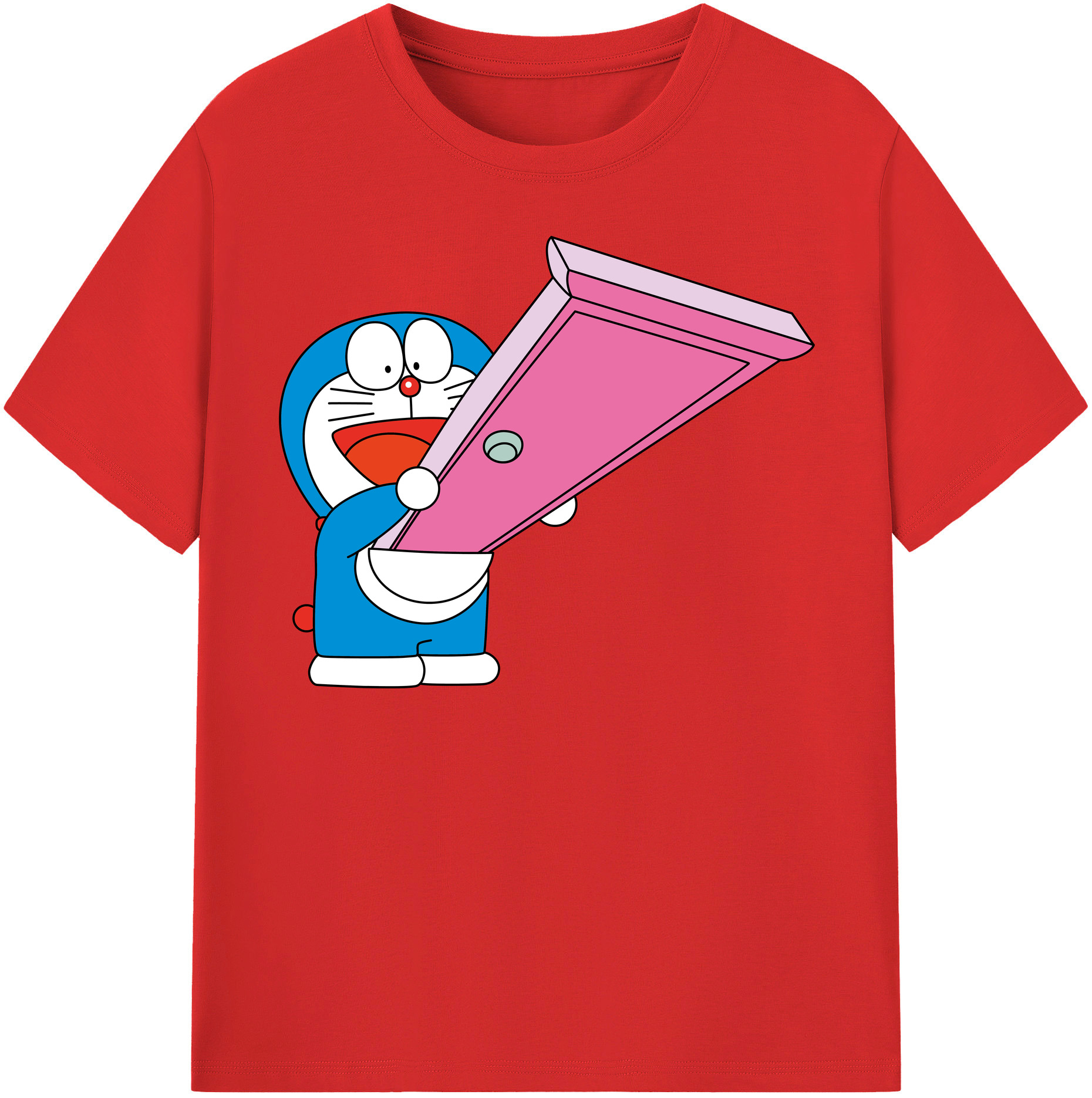 （画像用） ドラえもん Doraemon 綿100％半袖Tシャツ（フロントプリント）