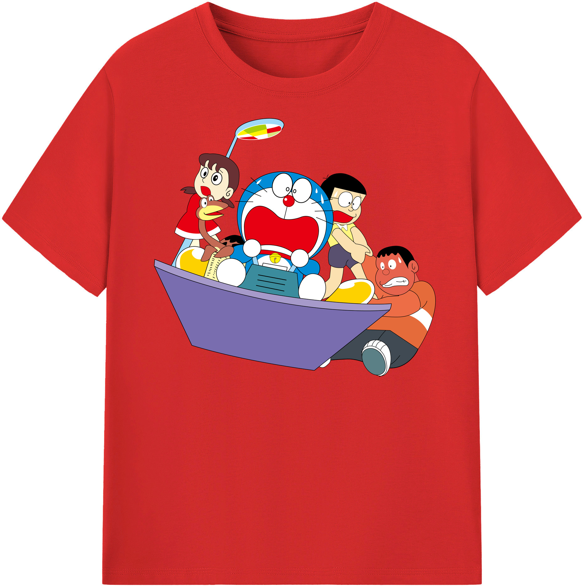 （画像用） ドラえもん Doraemon 綿100％半袖Tシャツ（フロントプリント）
