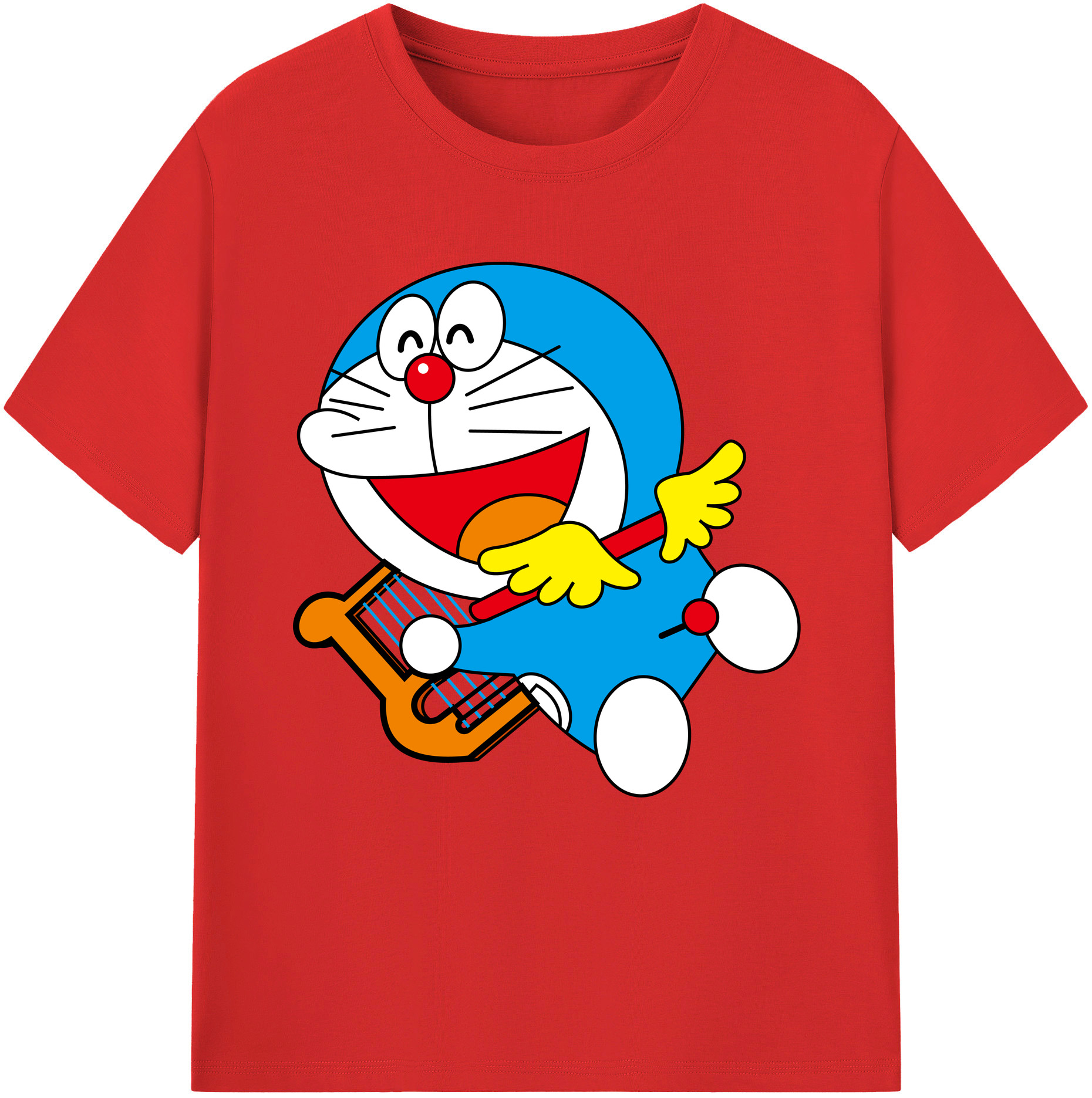 （画像用） ドラえもん Doraemon 綿100％半袖Tシャツ（フロントプリント）