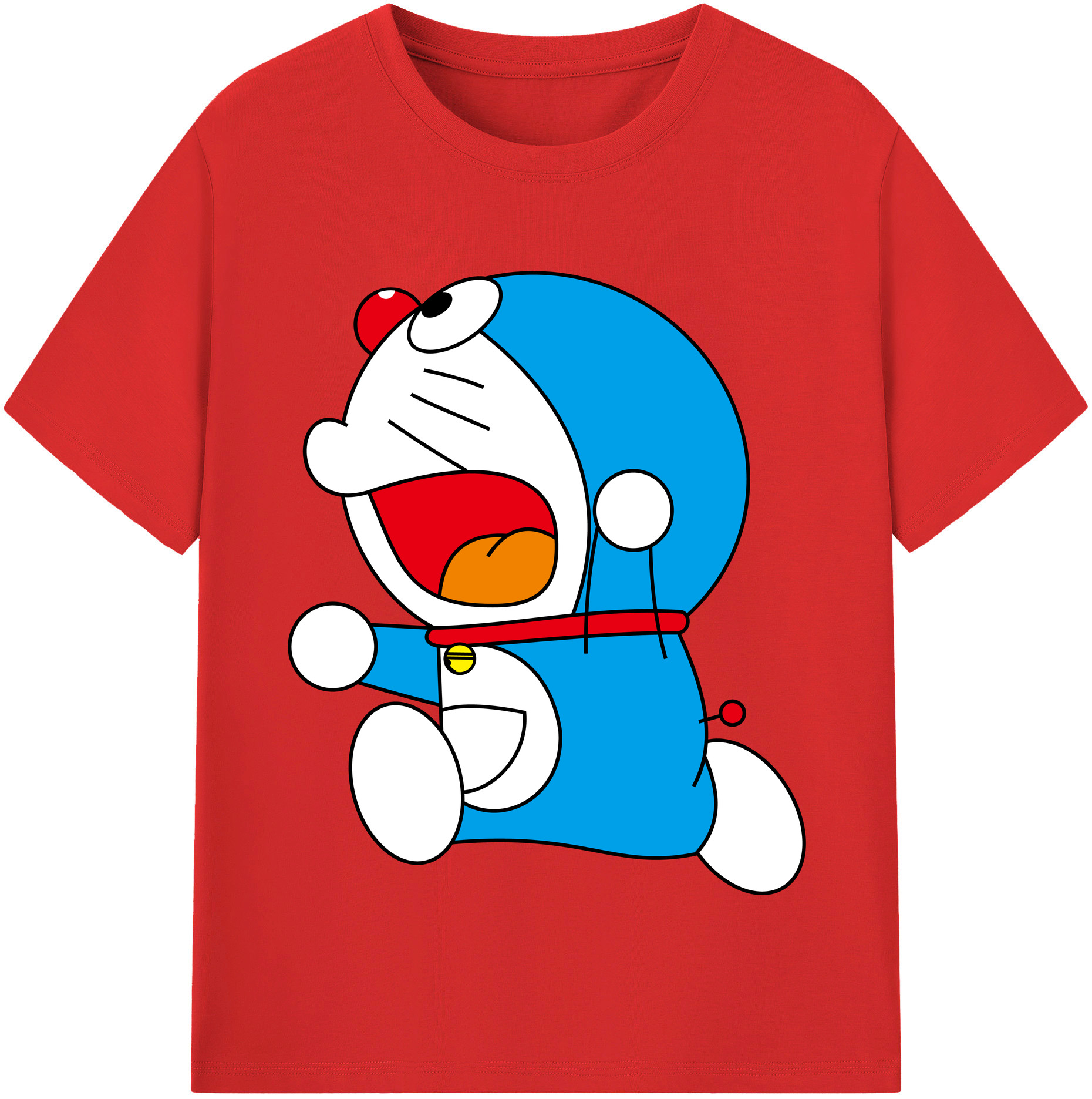 （画像用） ドラえもん Doraemon 綿100％半袖Tシャツ（フロントプリント）