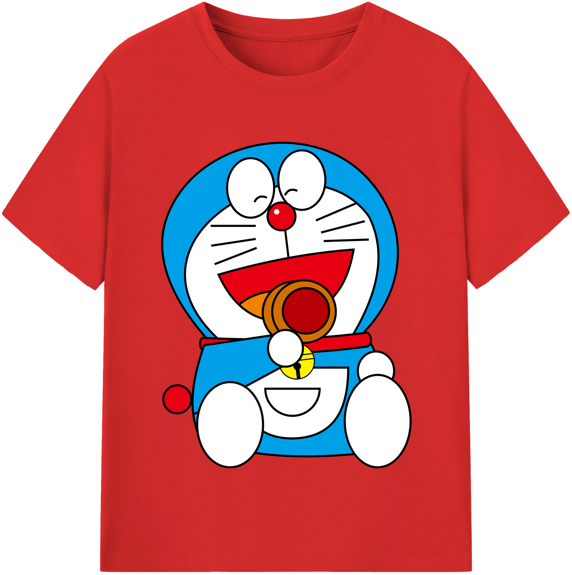 （画像用） ドラえもん Doraemon 綿100％半袖Tシャツ（フロントプリント）