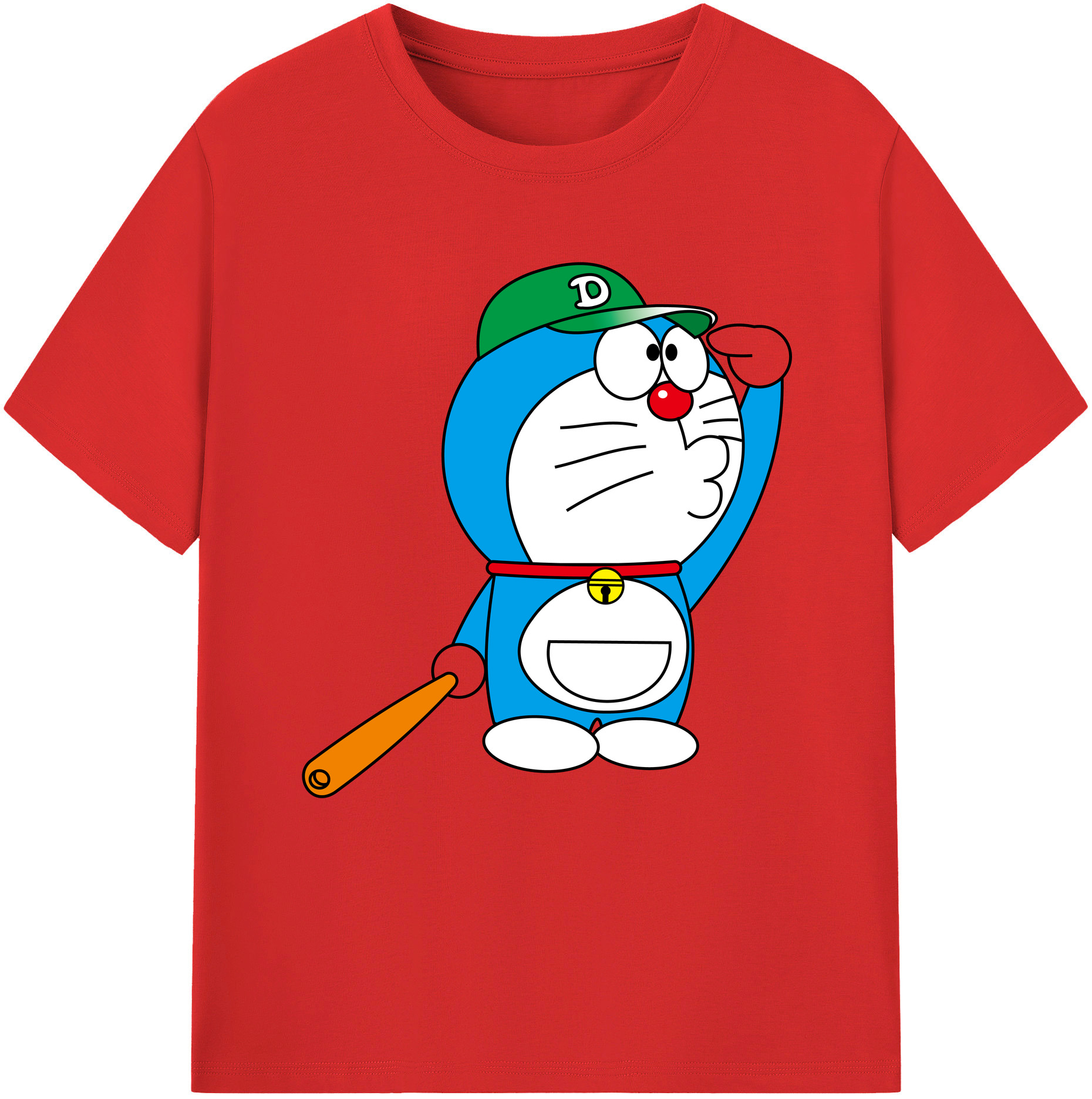 （画像用） ドラえもん Doraemon 綿100％半袖Tシャツ（フロントプリント）