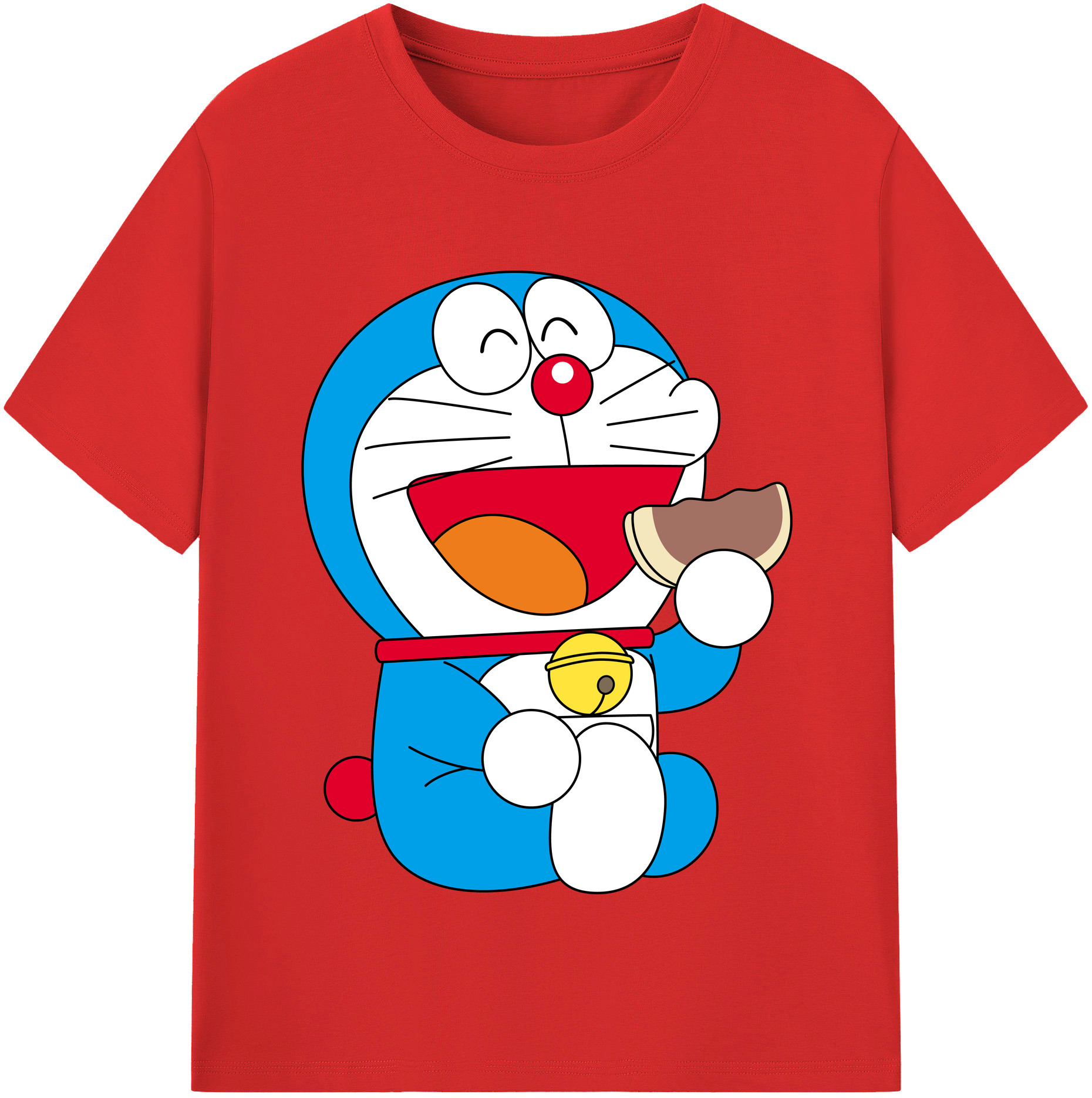 （画像用） ドラえもん Doraemon 綿100％半袖Tシャツ（フロントプリント）