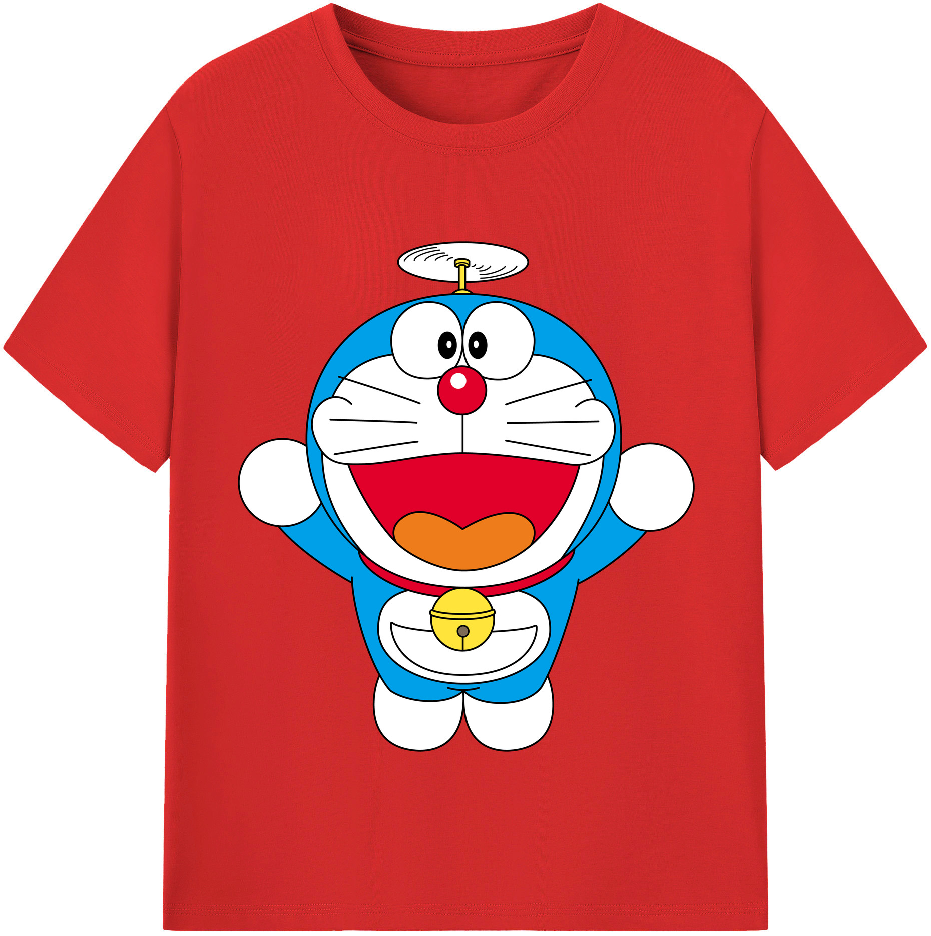 （画像用） ドラえもん Doraemon 綿100％半袖Tシャツ（フロントプリント）