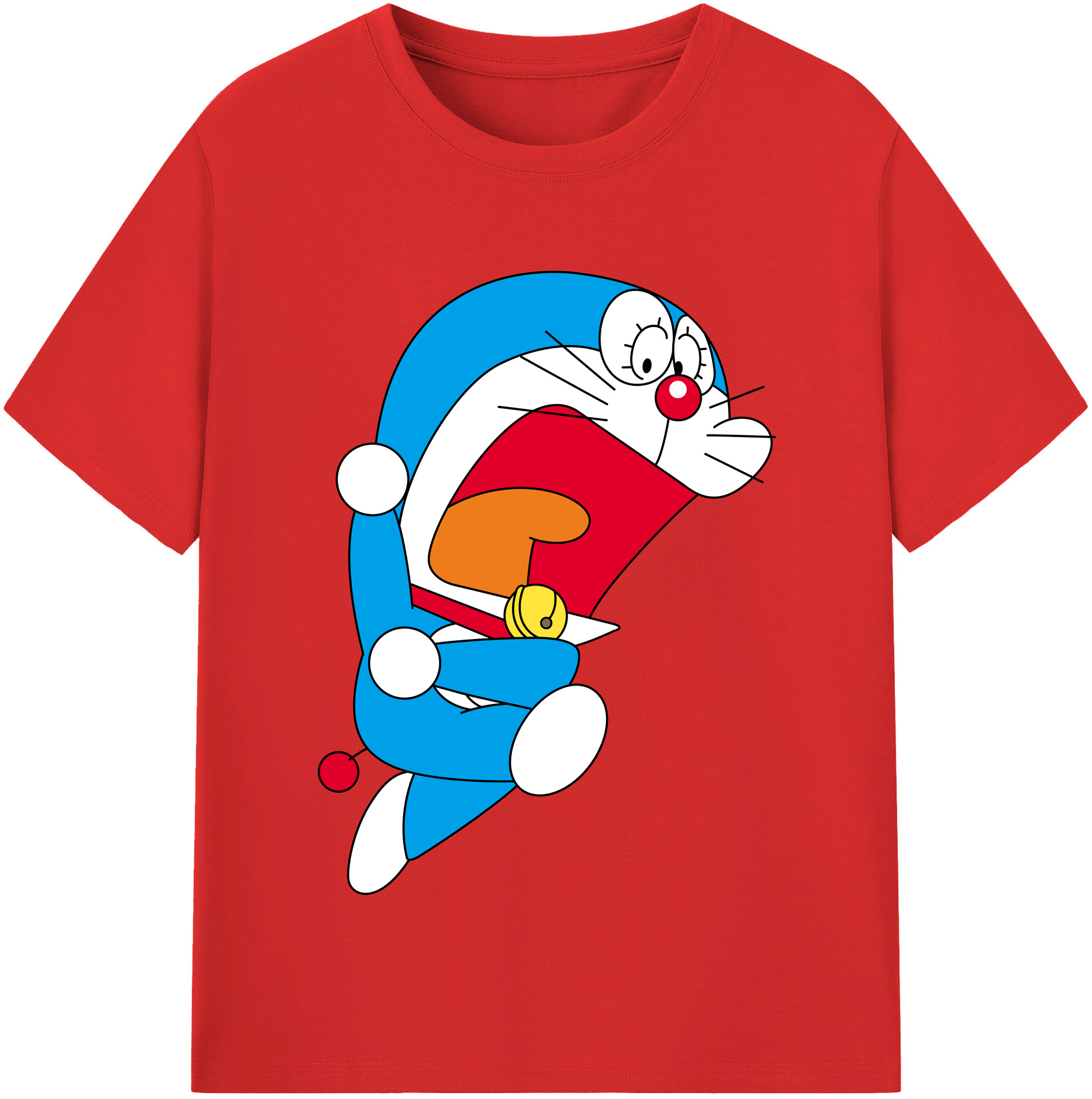（画像用） ドラえもん Doraemon 綿100％半袖Tシャツ（フロントプリント）