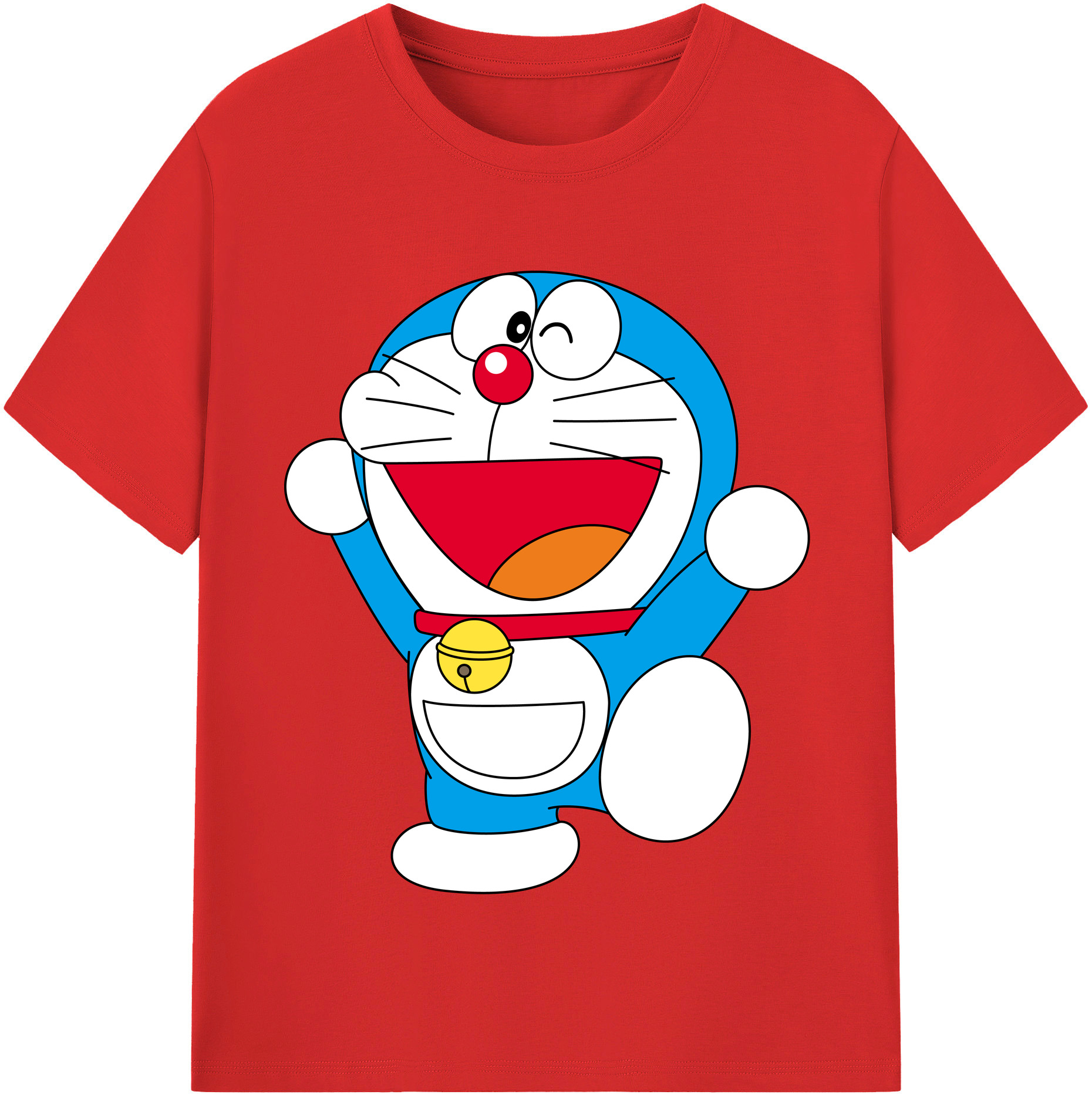 （画像用） ドラえもん Doraemon 綿100％半袖Tシャツ（フロントプリント）