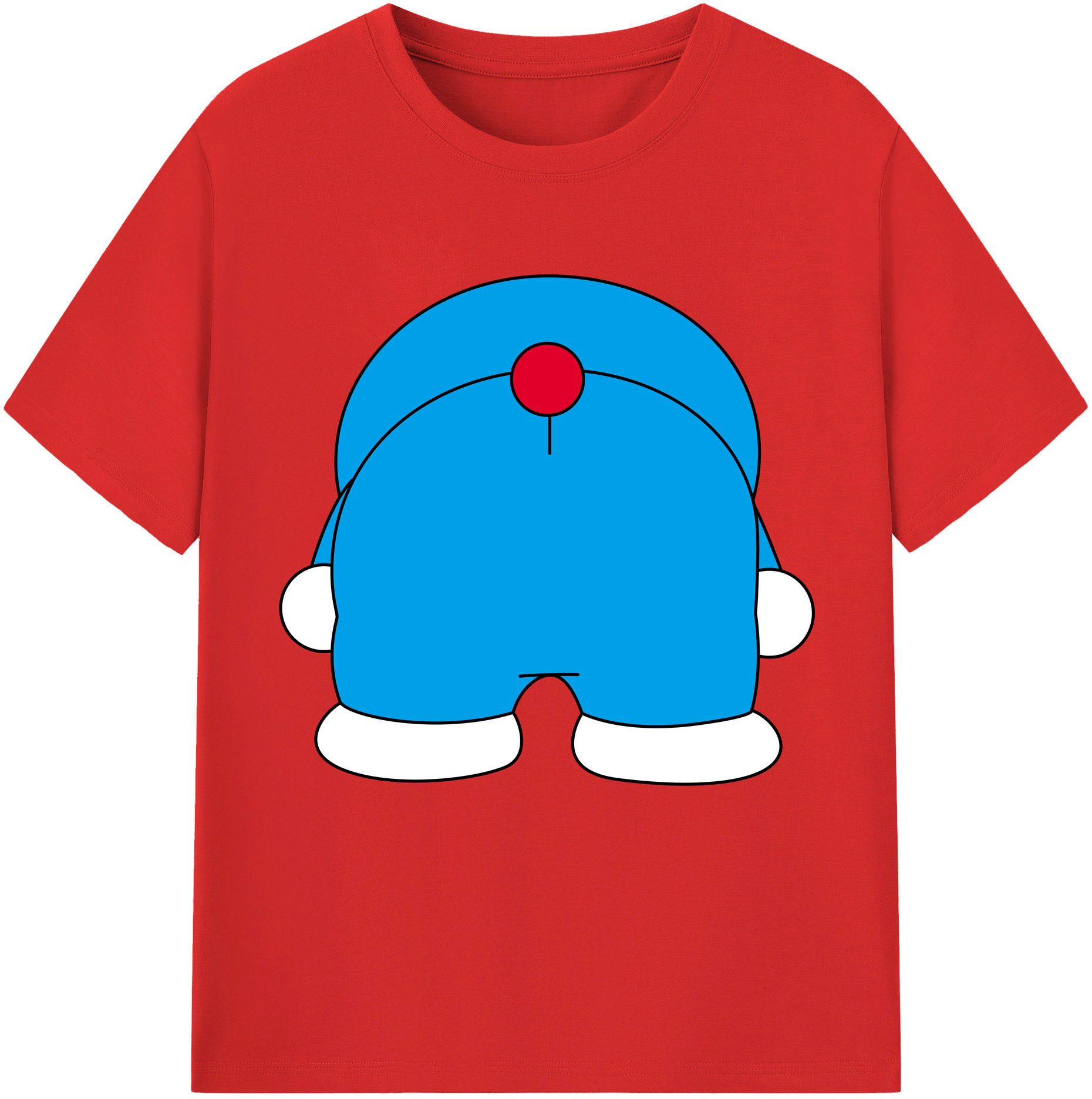 （画像用） ドラえもん Doraemon 綿100％半袖Tシャツ（フロントプリント）