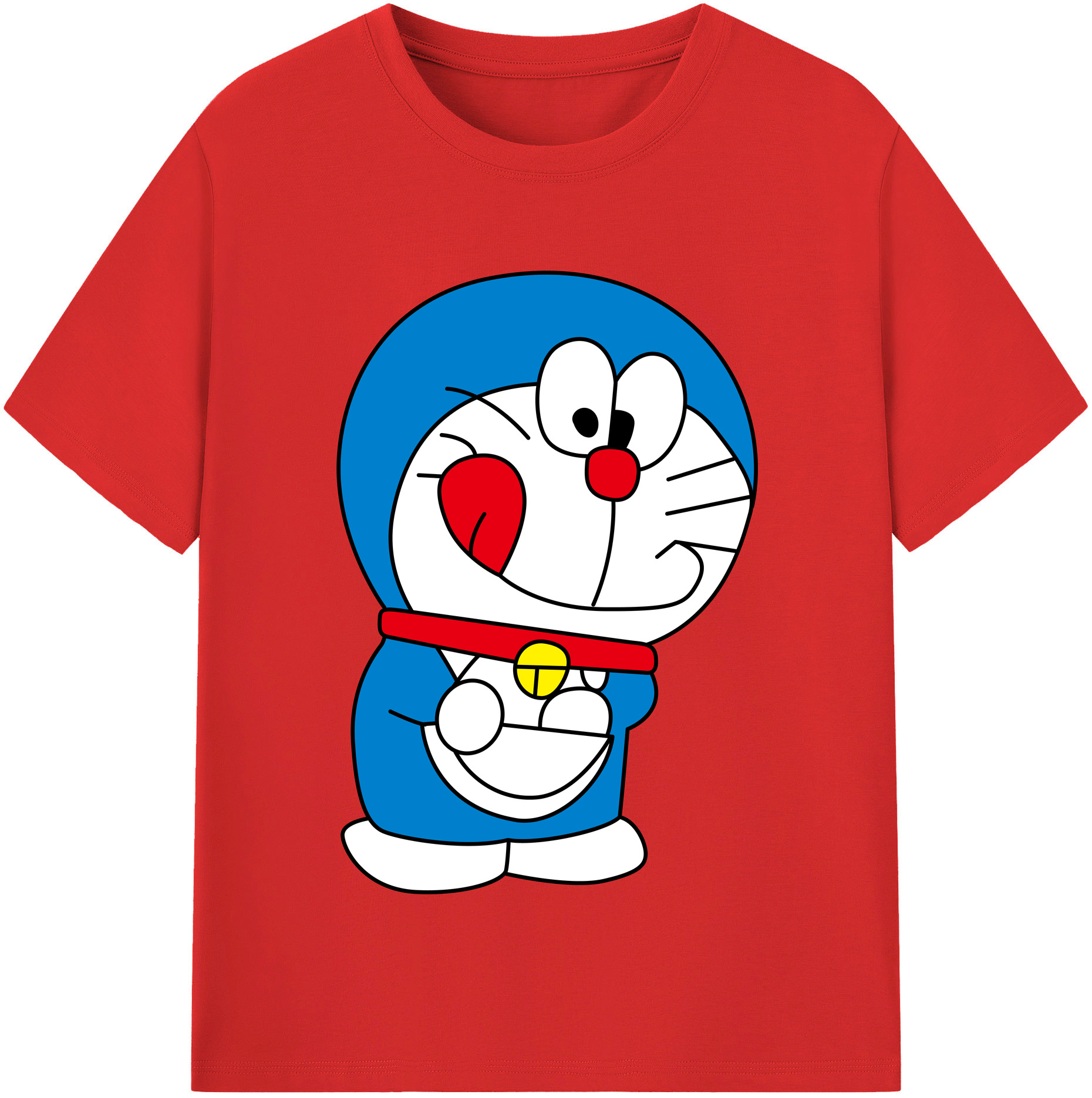 （画像用） ドラえもん Doraemon 綿100％半袖Tシャツ（フロントプリント）