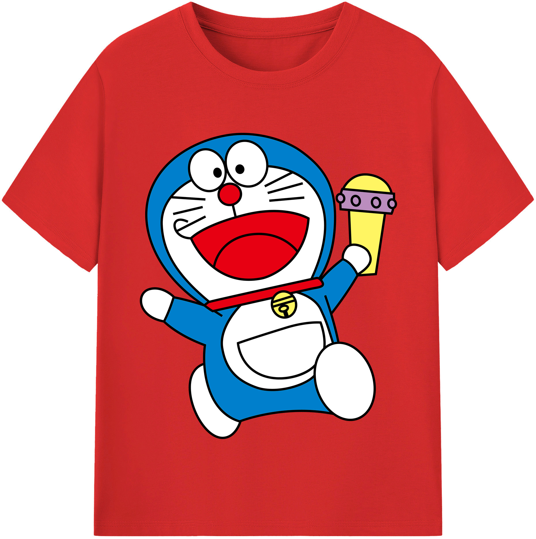 （画像用） ドラえもん Doraemon 綿100％半袖Tシャツ（フロントプリント）