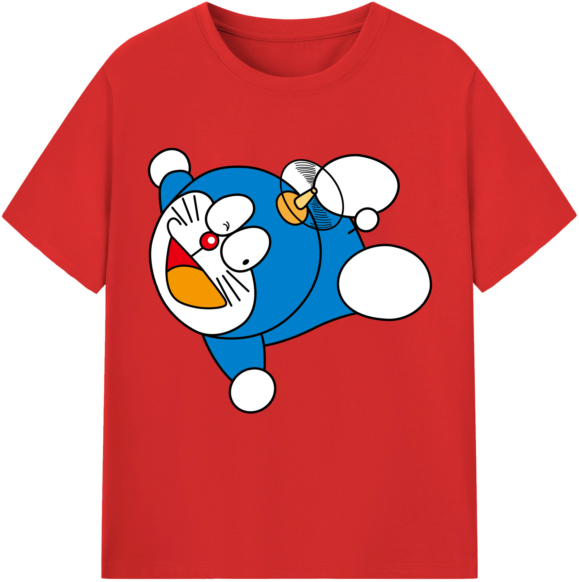 （画像用） ドラえもん Doraemon 綿100％半袖Tシャツ（フロントプリント）