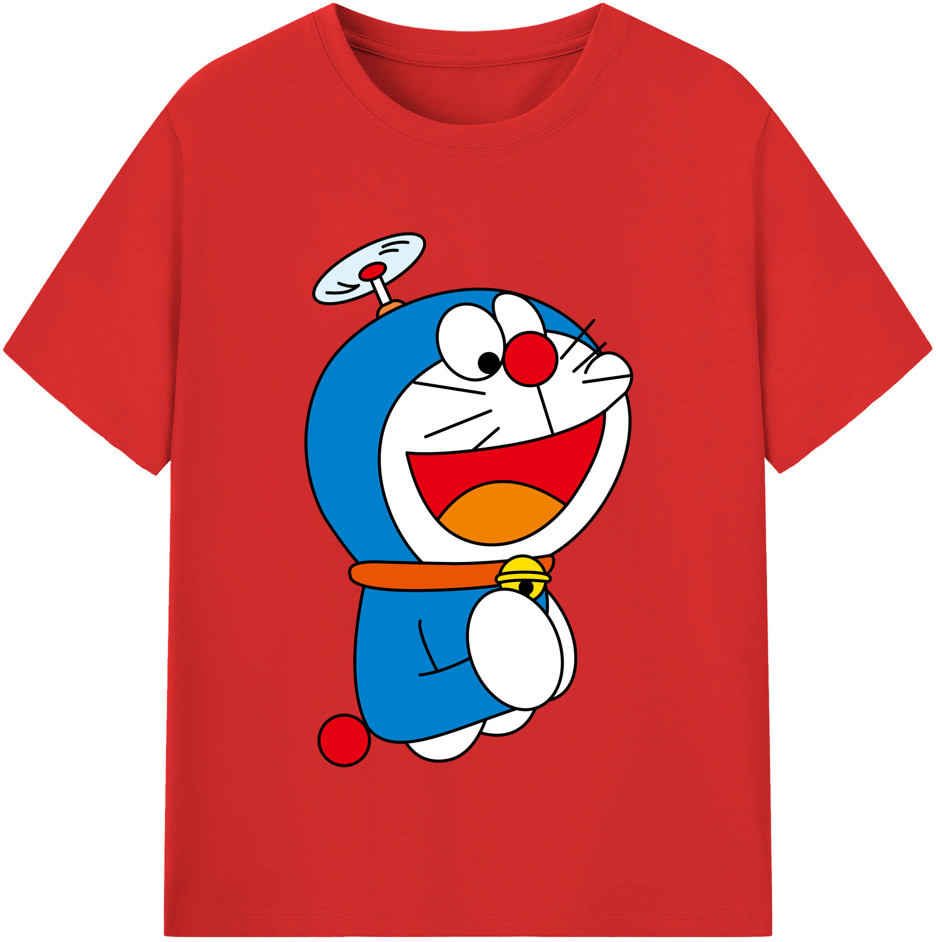 （画像用） ドラえもん Doraemon 綿100％半袖Tシャツ（フロントプリント）