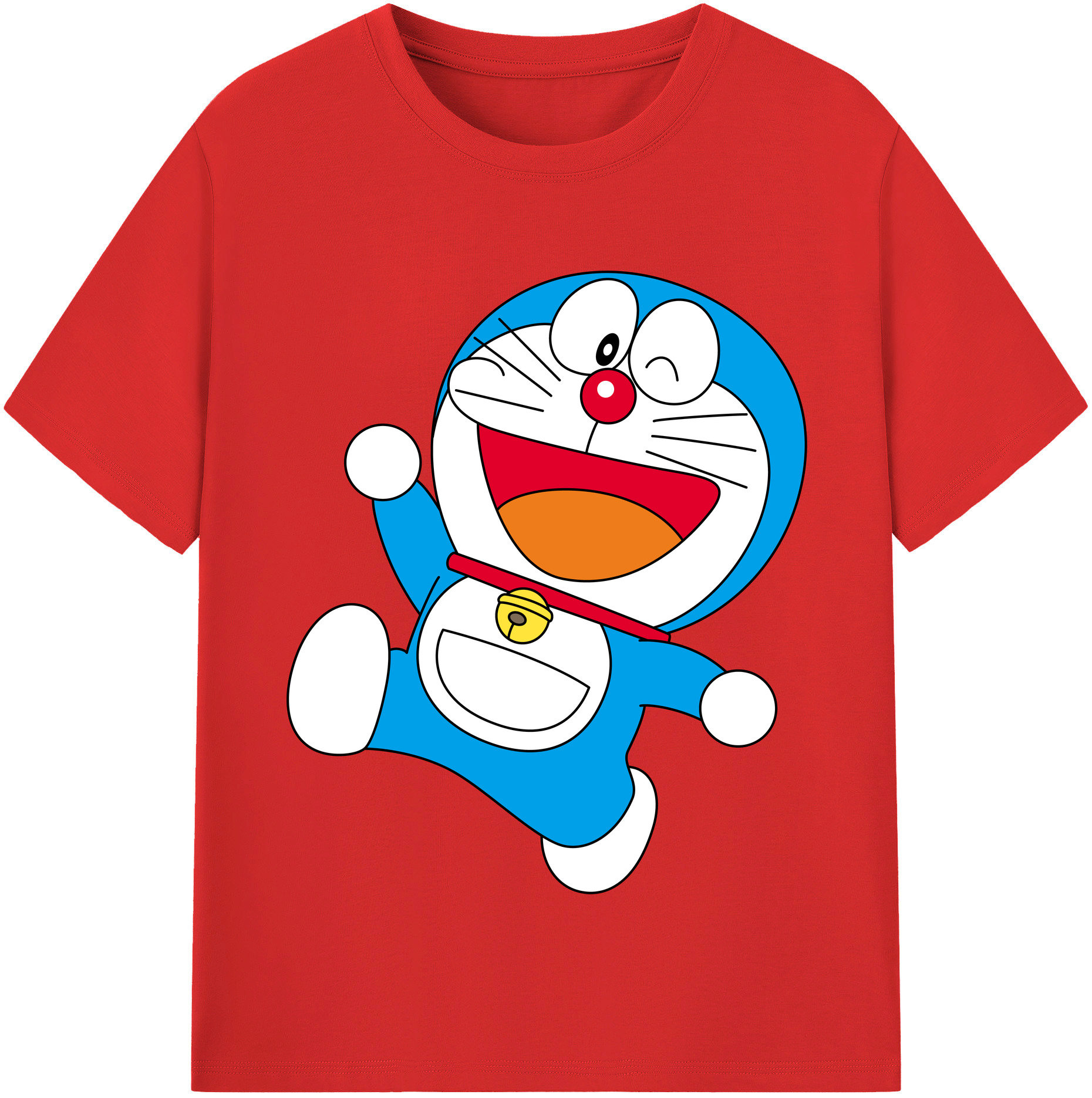 （画像用） ドラえもん Doraemon 綿100％半袖Tシャツ（フロントプリント）