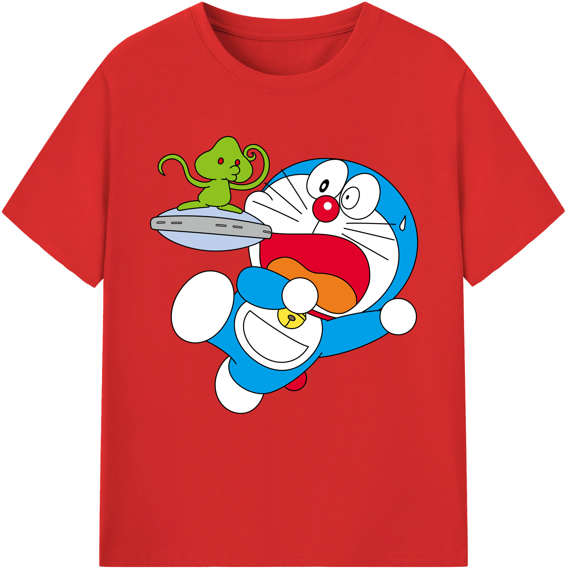 （画像用） ドラえもん Doraemon 綿100％半袖Tシャツ（フロントプリント）