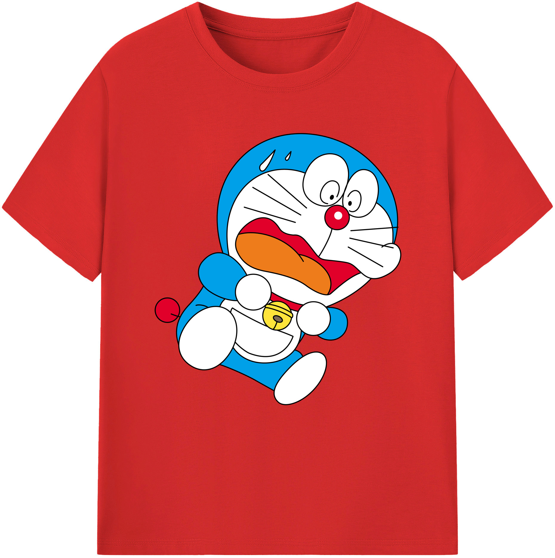 （画像用） ドラえもん Doraemon 綿100％半袖Tシャツ（フロントプリント）