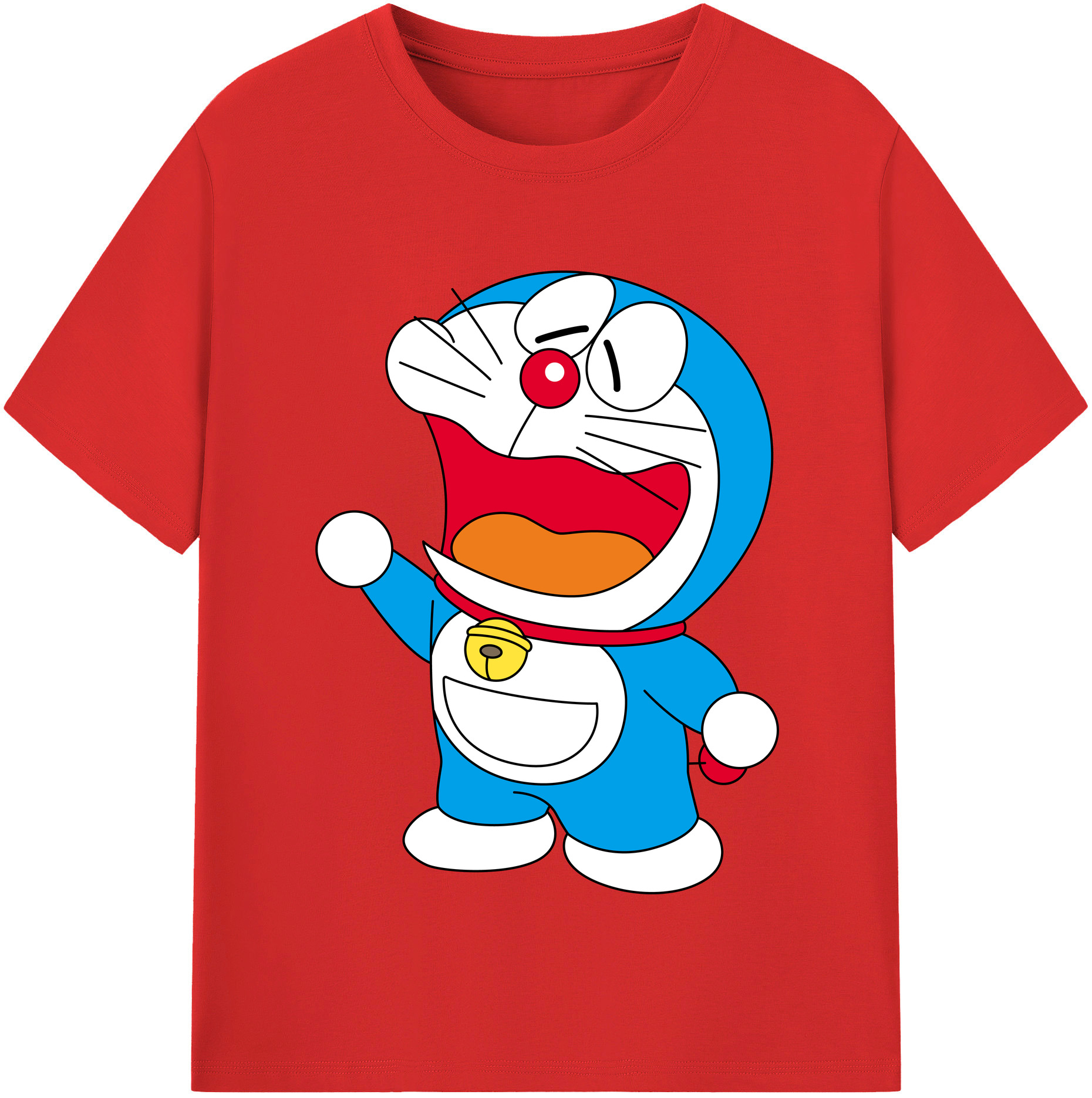 （画像用） ドラえもん Doraemon 綿100％半袖Tシャツ（フロントプリント）