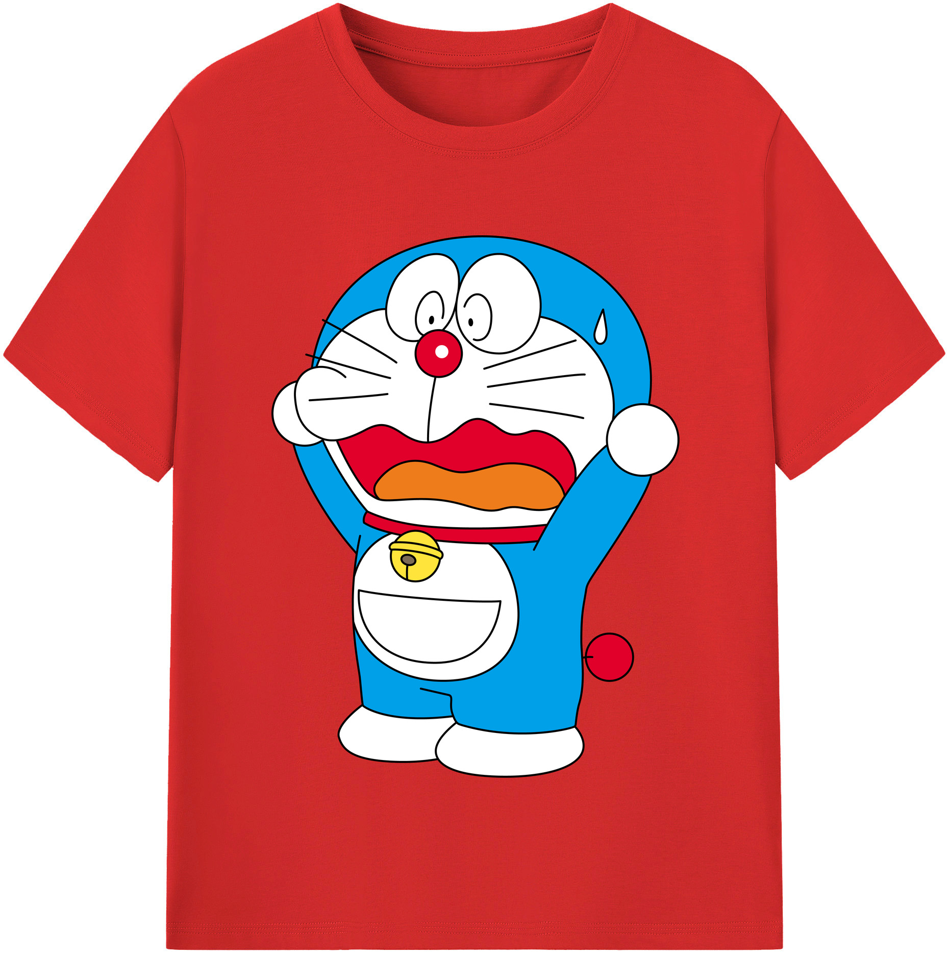（画像用） ドラえもん Doraemon 綿100％半袖Tシャツ（フロントプリント）