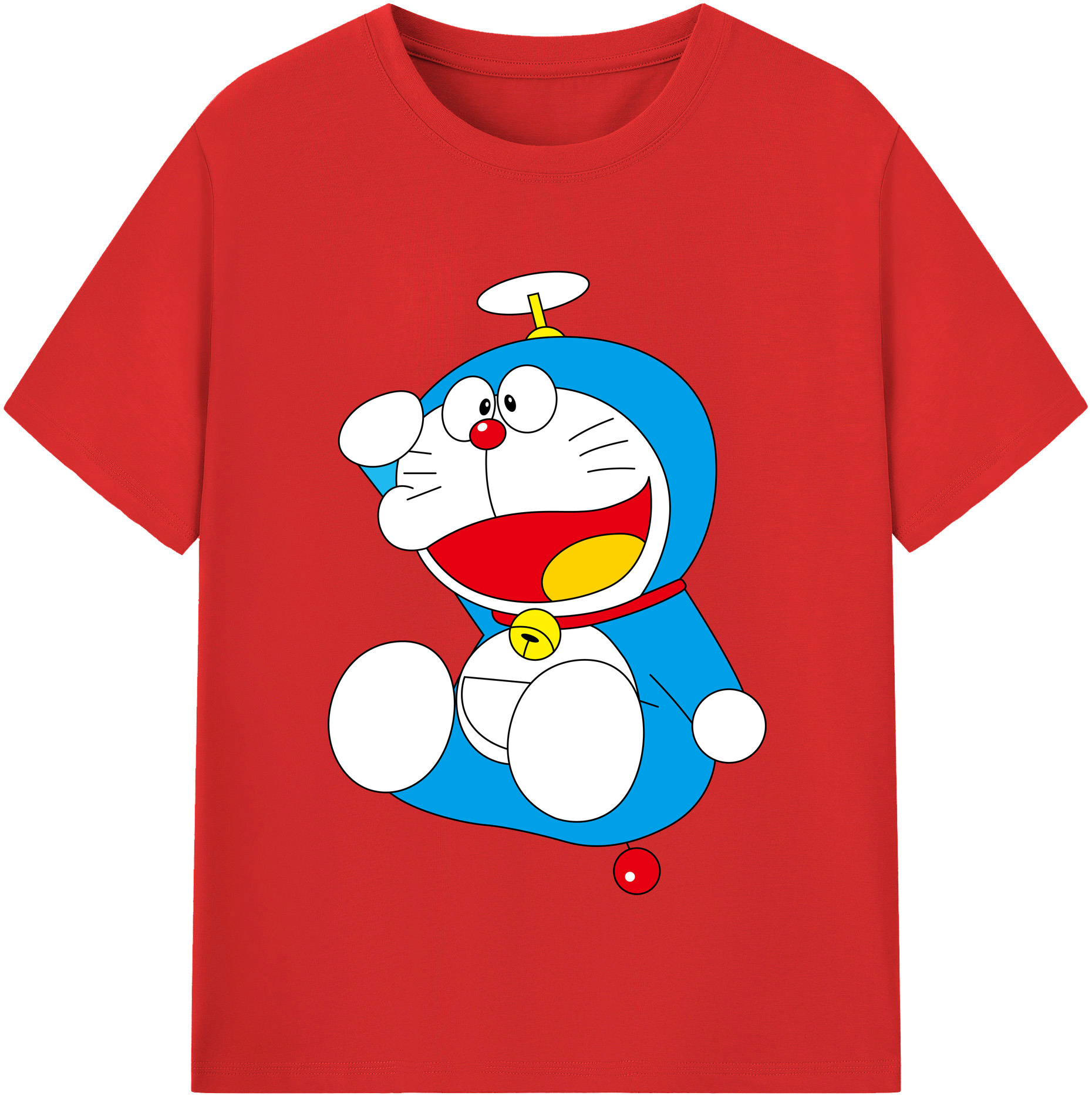 （画像用） ドラえもん Doraemon 綿100％半袖Tシャツ（フロントプリント）