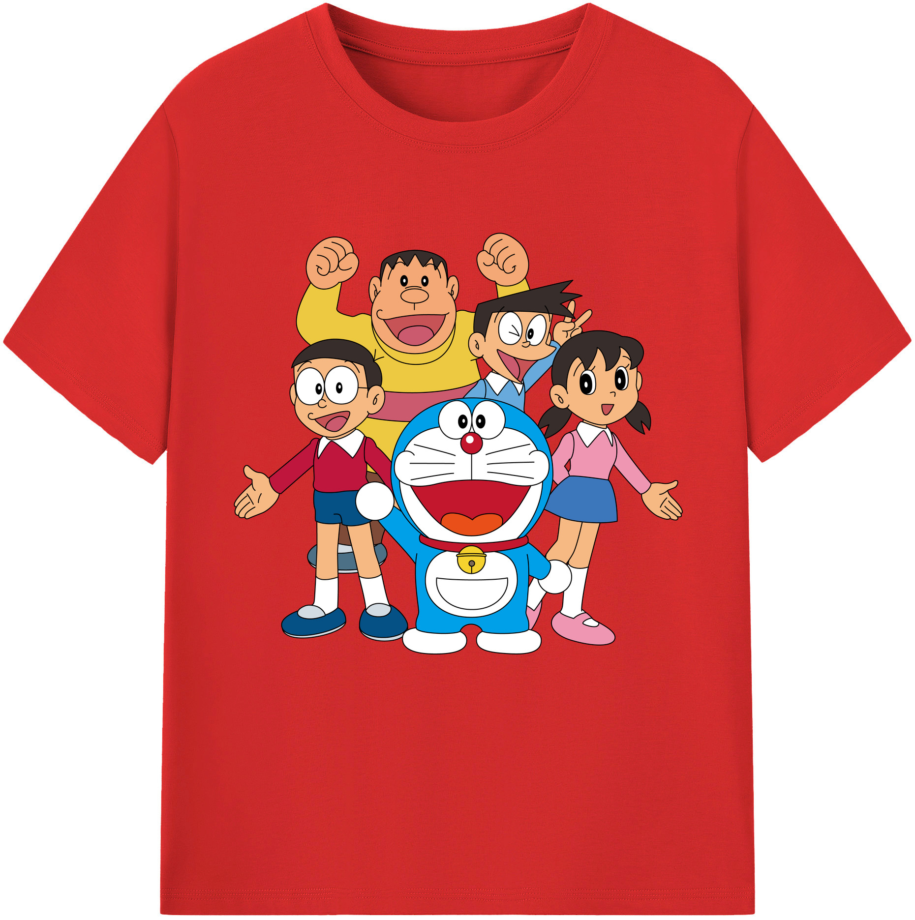 （画像用） ドラえもん 骨川 スネ夫 Doraemon Honekawa Suneo 綿100％半袖Tシャツ（フロントプリント）