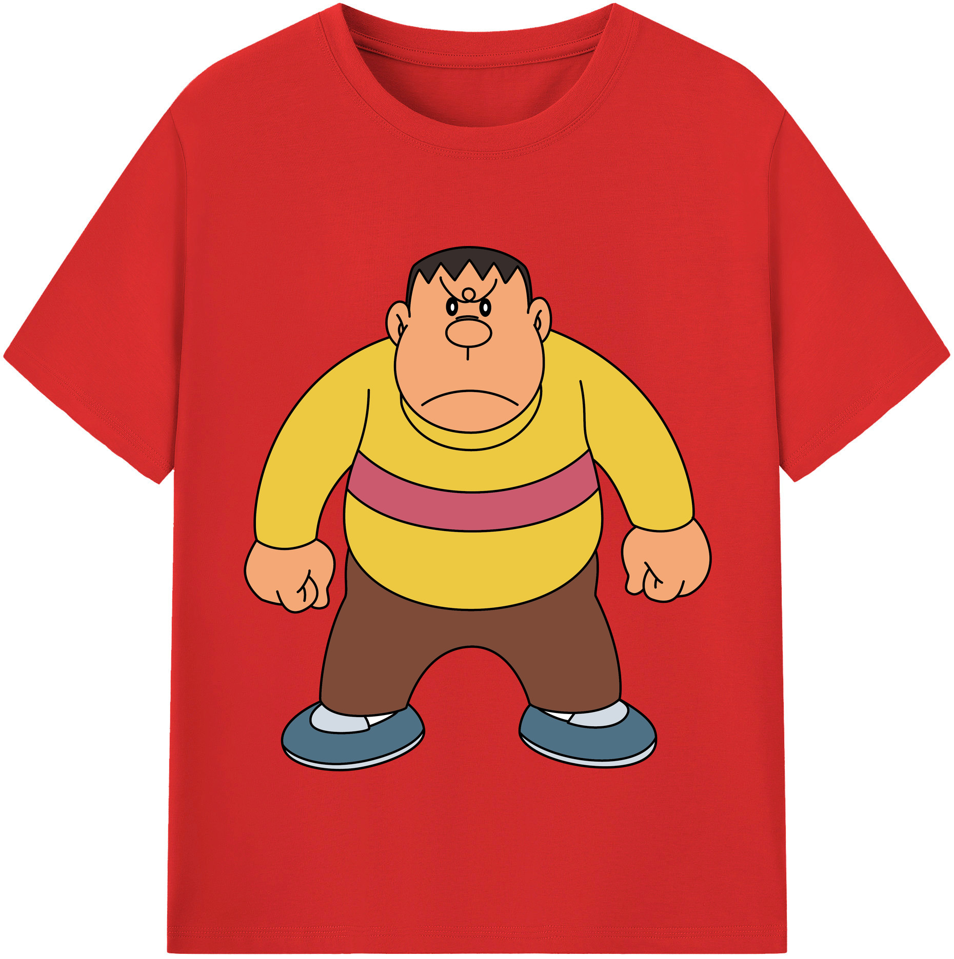（画像用） ドラえもん 剛田武 Doraemon Gouta Takeshi 綿100％半袖Tシャツ（フロントプリント）
