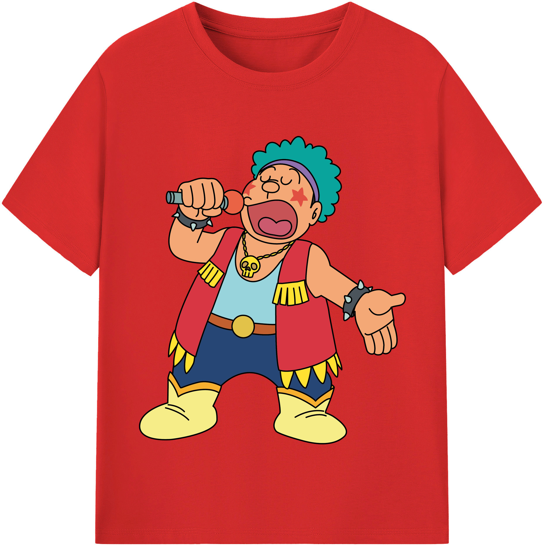 （画像用） ドラえもん 剛田武 Doraemon Gouta Takeshi 綿100％半袖Tシャツ（フロントプリント）
