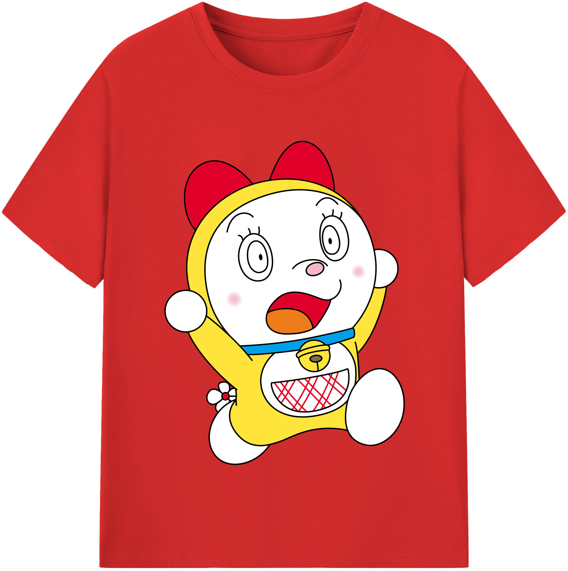 （画像用） ドラえもん ドラミ Doraemon Dorami 綿100％半袖Tシャツ（フロントプリント）